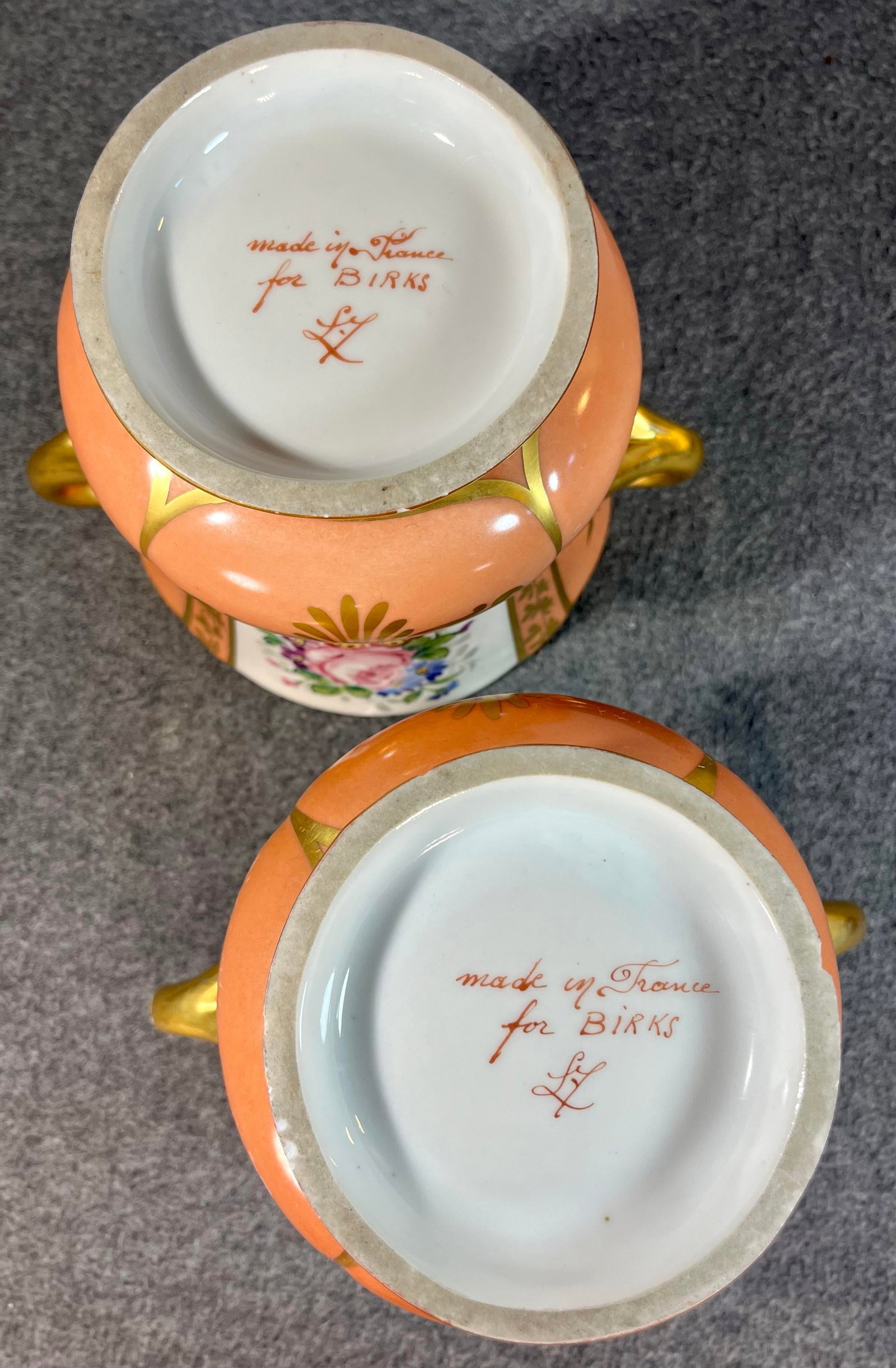 Pair of Antique Sevres Floral Porcelain Cachepots - 11