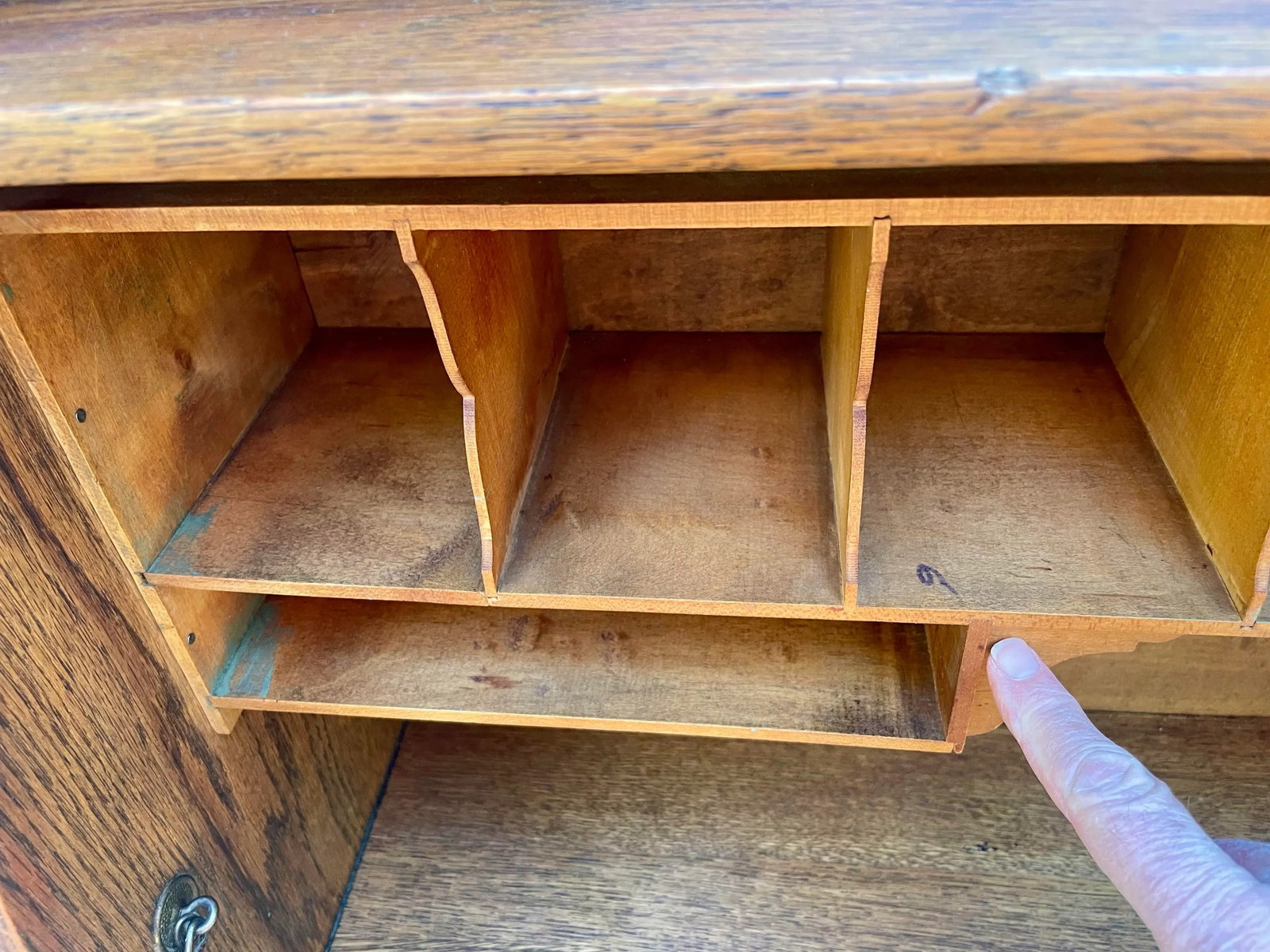 Antique Larkin Drop Front Secretary Desk - 10