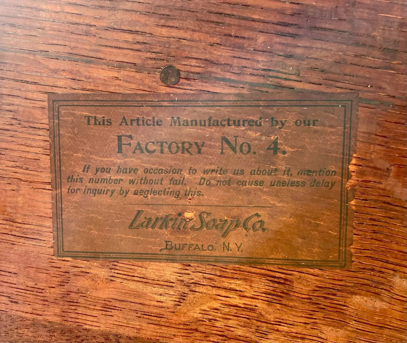 Antique Larkin Drop Front Secretary Desk - 12
