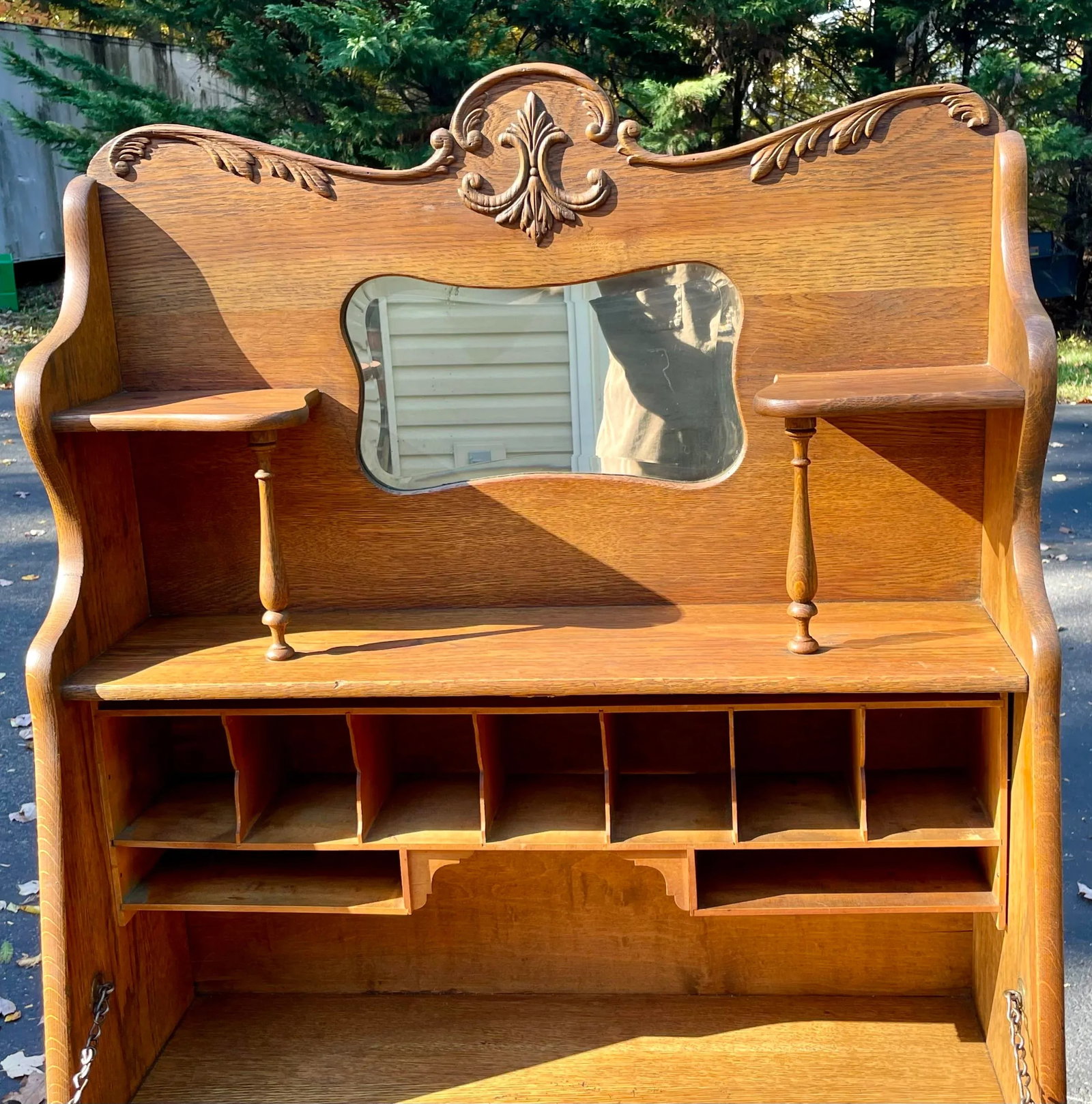 Antique Larkin Drop Front Secretary Desk - 3