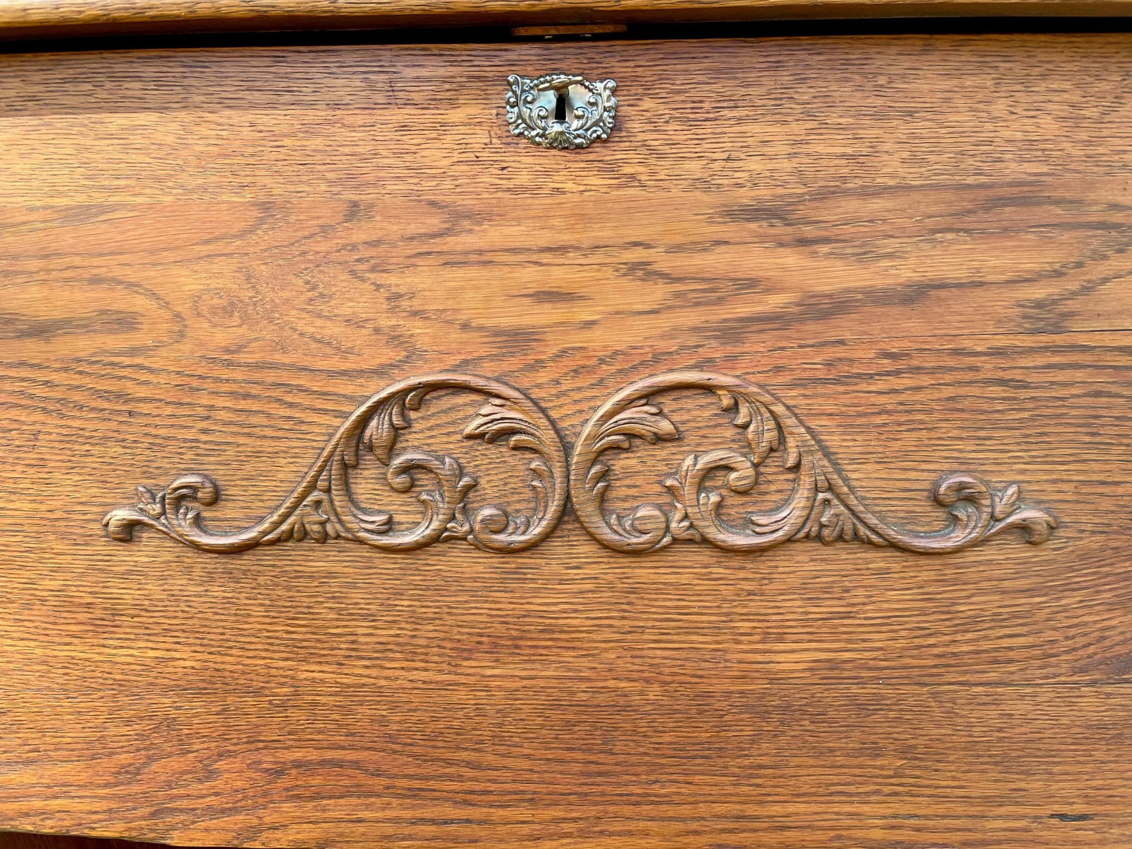 Antique Larkin Drop Front Secretary Desk - 9