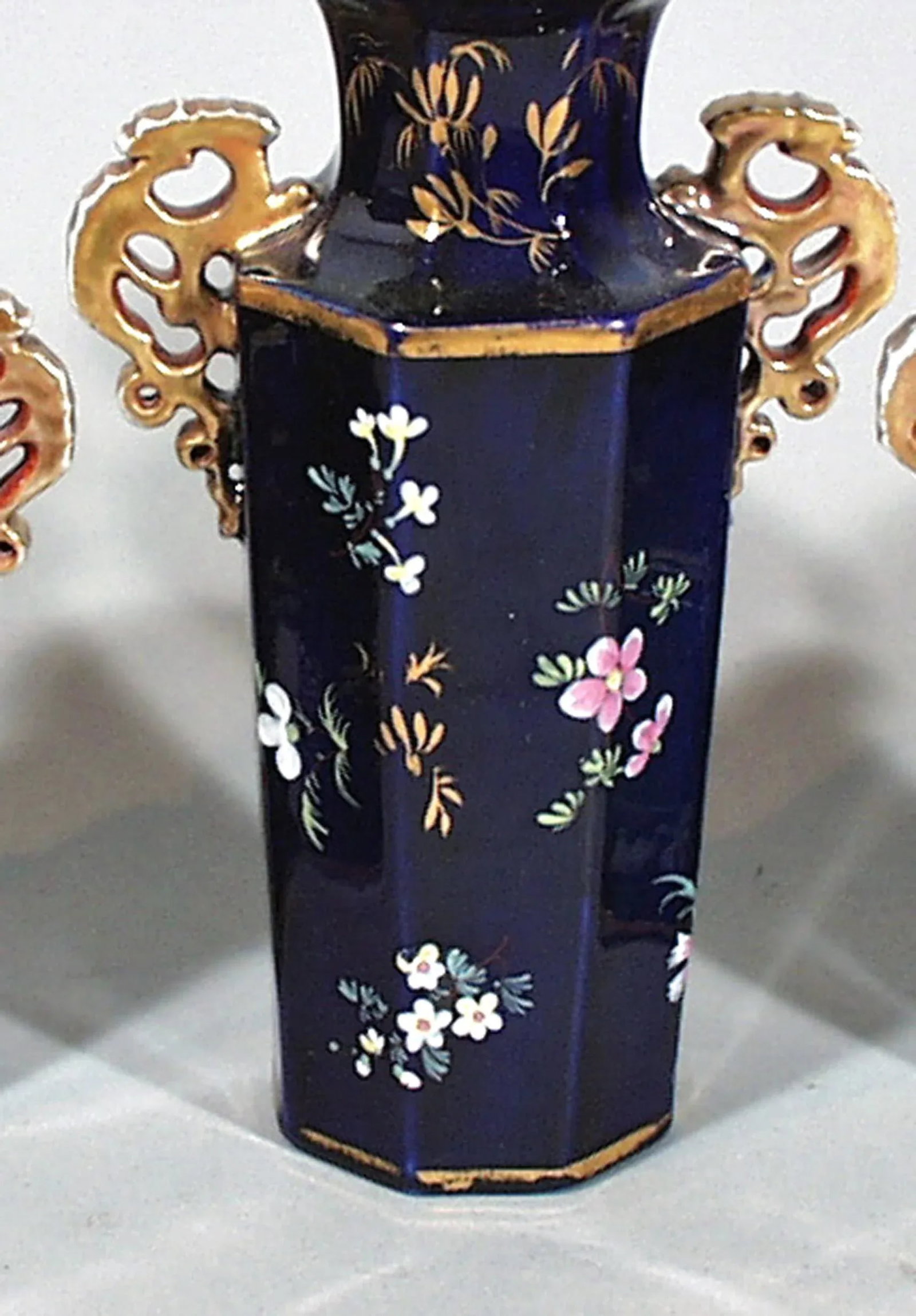 Mason's Ironstone Mazarine Blue Vases - Set of 3 - 3