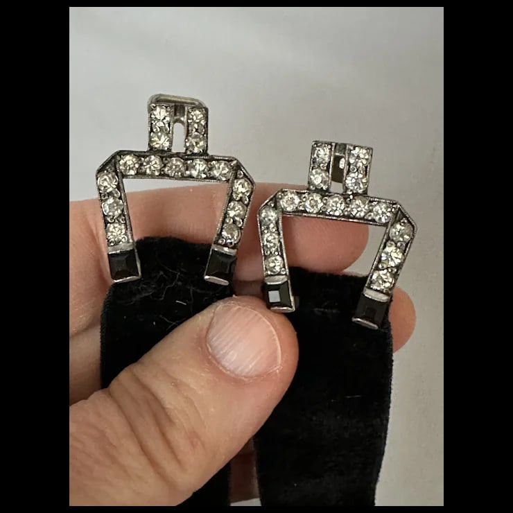 1940s Rhinestone Choker - 5