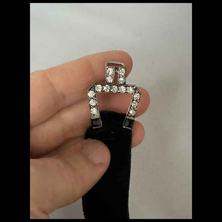 1940s Rhinestone Choker - 7