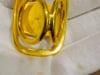 Salvatore Ferragamo Ganchini scarf ring /Ring gold Tone, Medium Size - 16