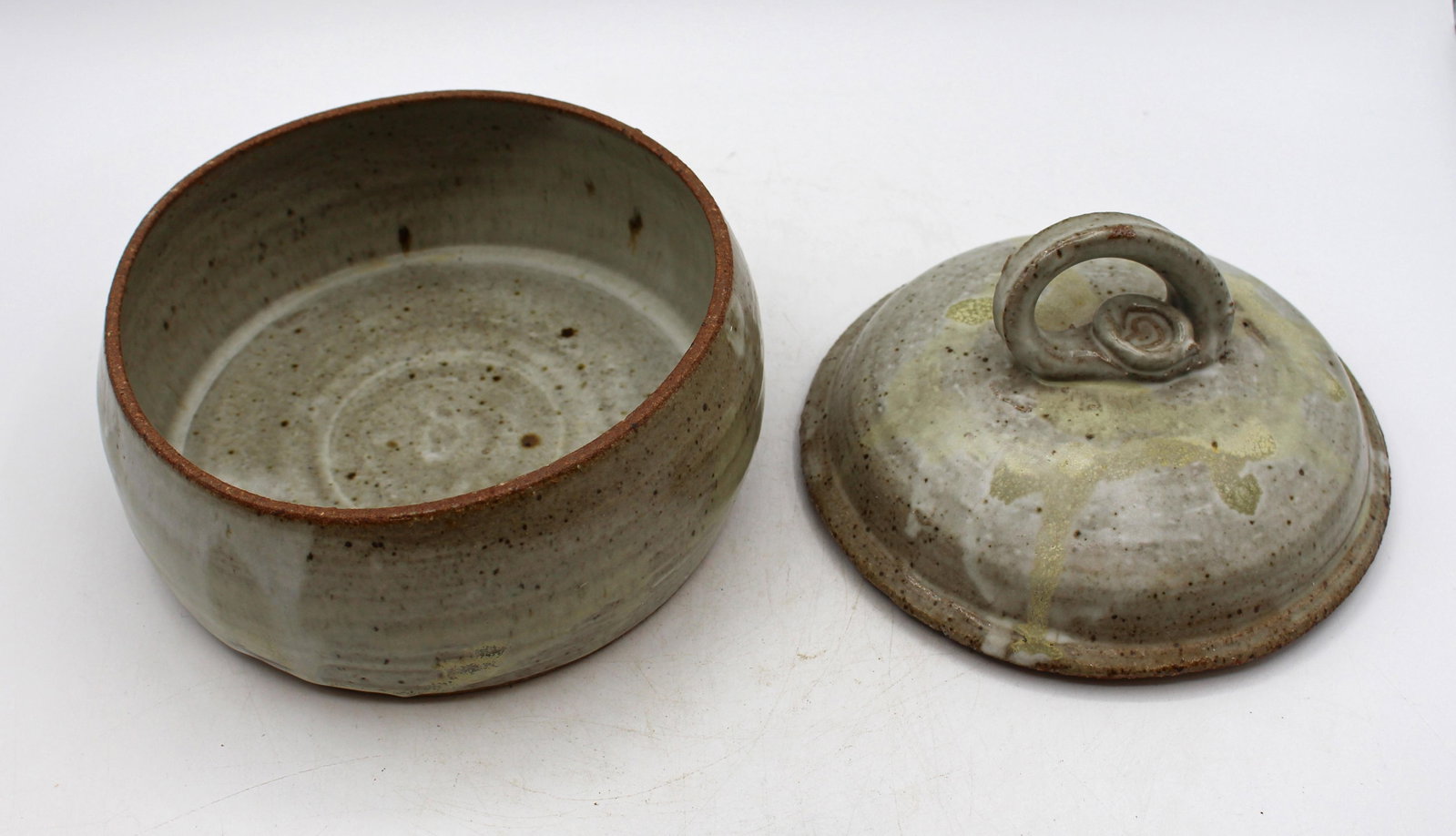 Signed and Stamped Lidded Stoneware Box by Warren MacKenzie - 3