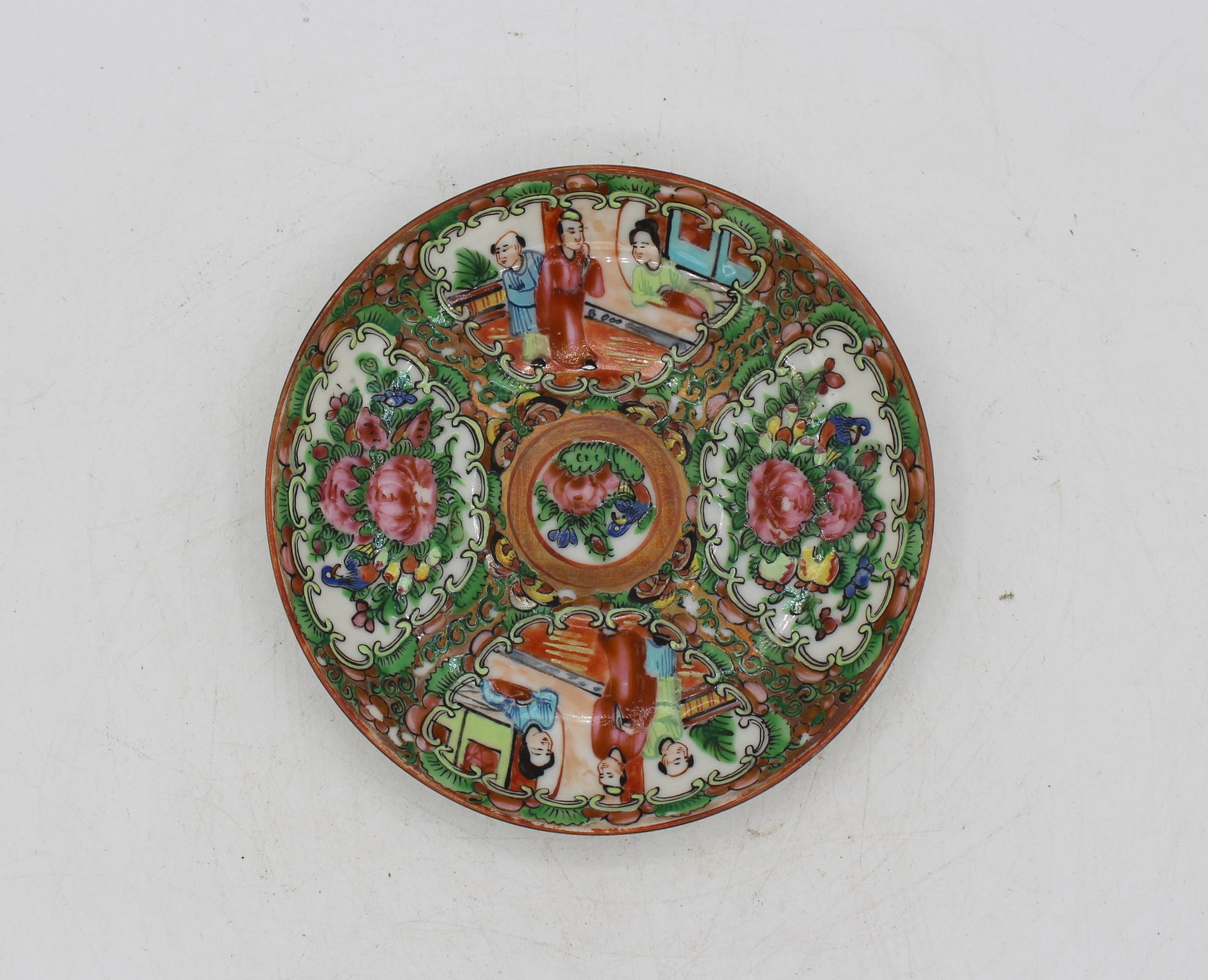 Circa 1891-1911 Chinese Export Rose Medallion Porcelain Tea Service - 7