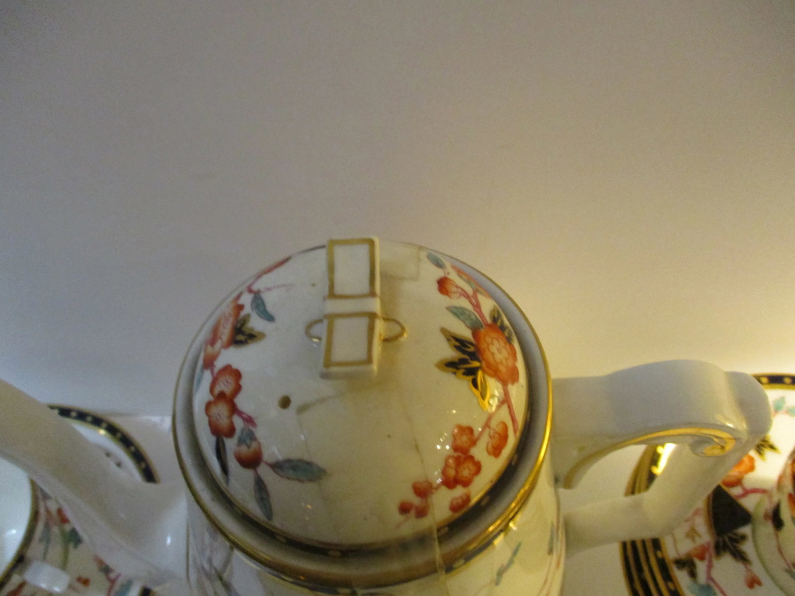 Antique Crown Field Porcelain Tea Set -Set 13 Pieces - 5
