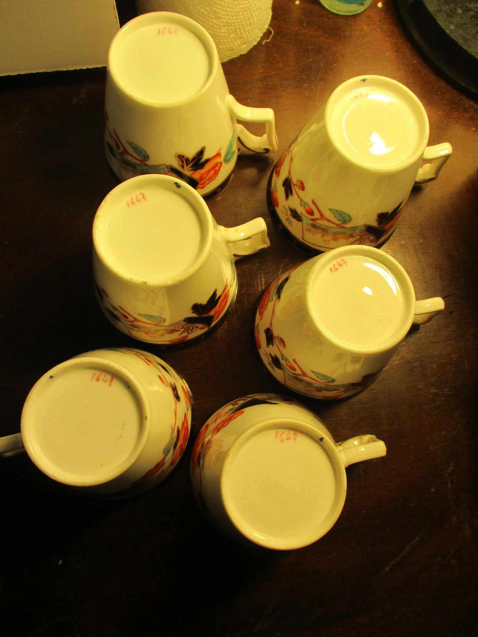 Antique Crown Field Porcelain Tea Set -Set 13 Pieces - 6