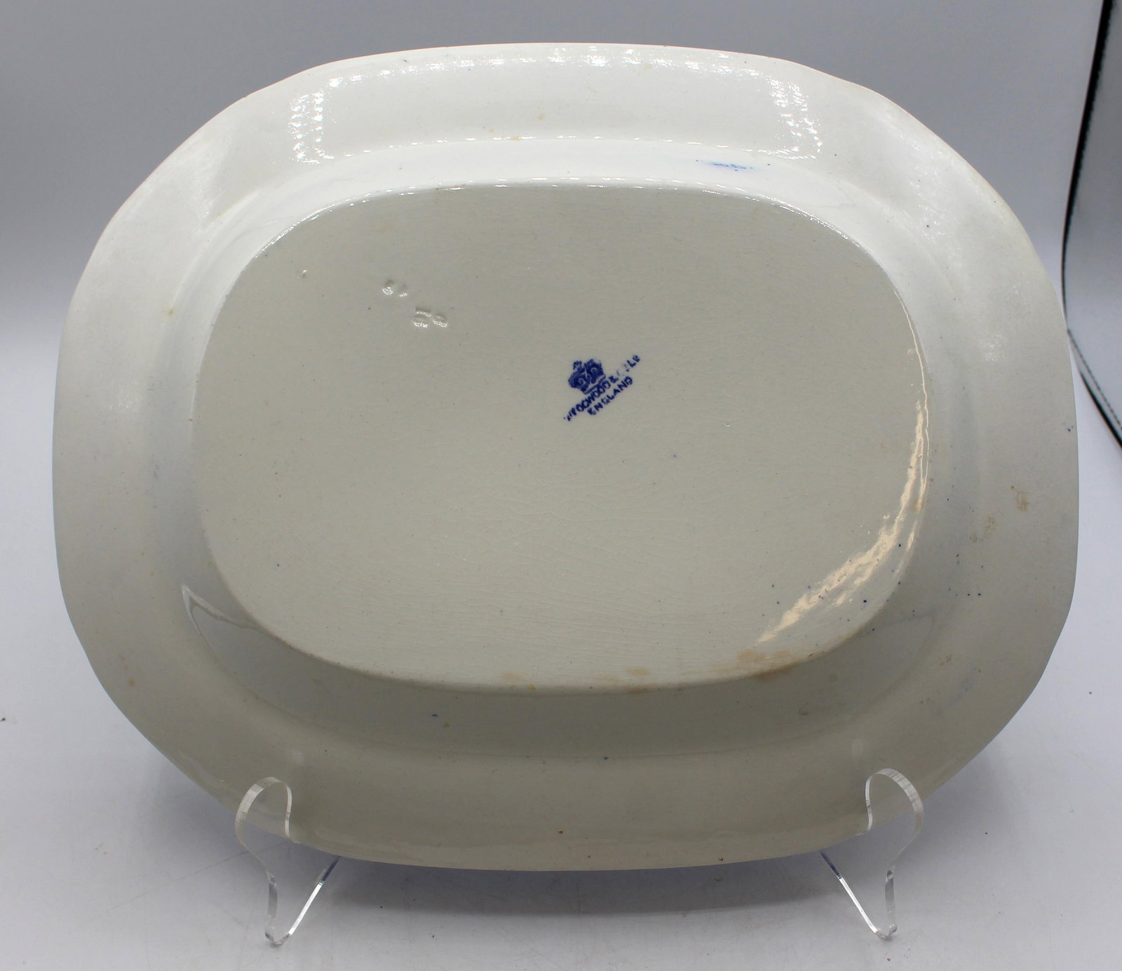 English C. 1900-1910 Wedgwood Blue Willow Pattern Platter - 2