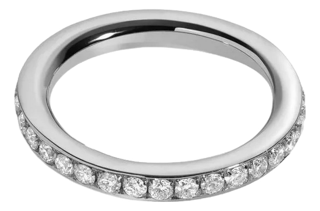 .80 Carat Brilliant Round Diamond Eternity Wedding Band in Platinum: Natural Brilliant Round Diamond eternity band set in Platinum. 80ct F-G VS1-VS2 Brilliant Round diamonds. Total ring weight: 5.8 grams. Ring size: 5.25. Please allow for 3-4 lead time. Proudly