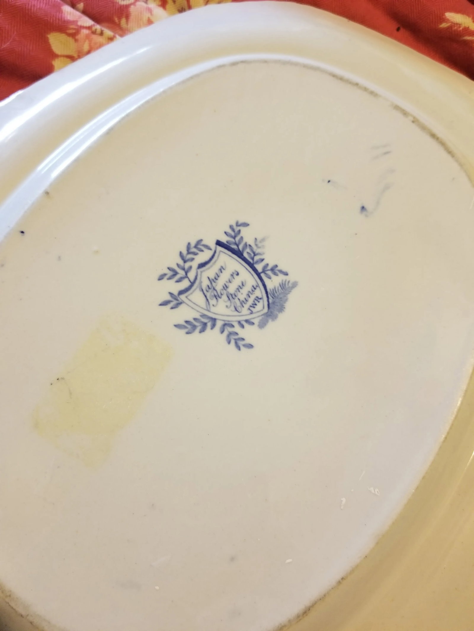 Antique Blue and White Platter - 3