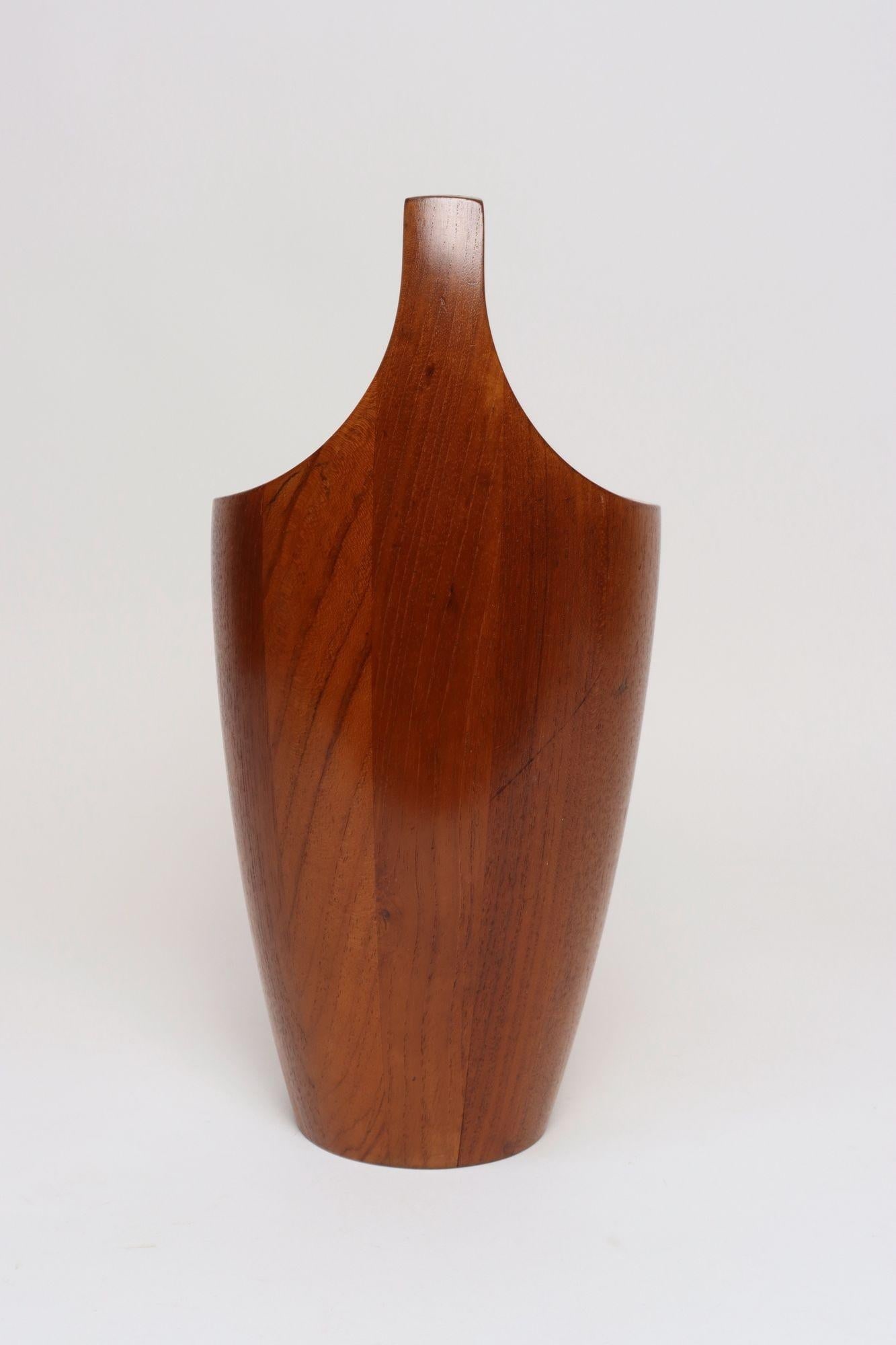 Danish Modern Staved Teak "Congo" Ice Bucket by Jens Quistgaard for Dansk - 4