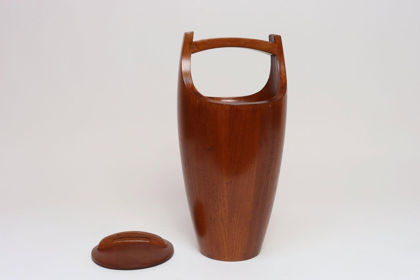Danish Modern Staved Teak "Congo" Ice Bucket by Jens Quistgaard for Dansk - 6