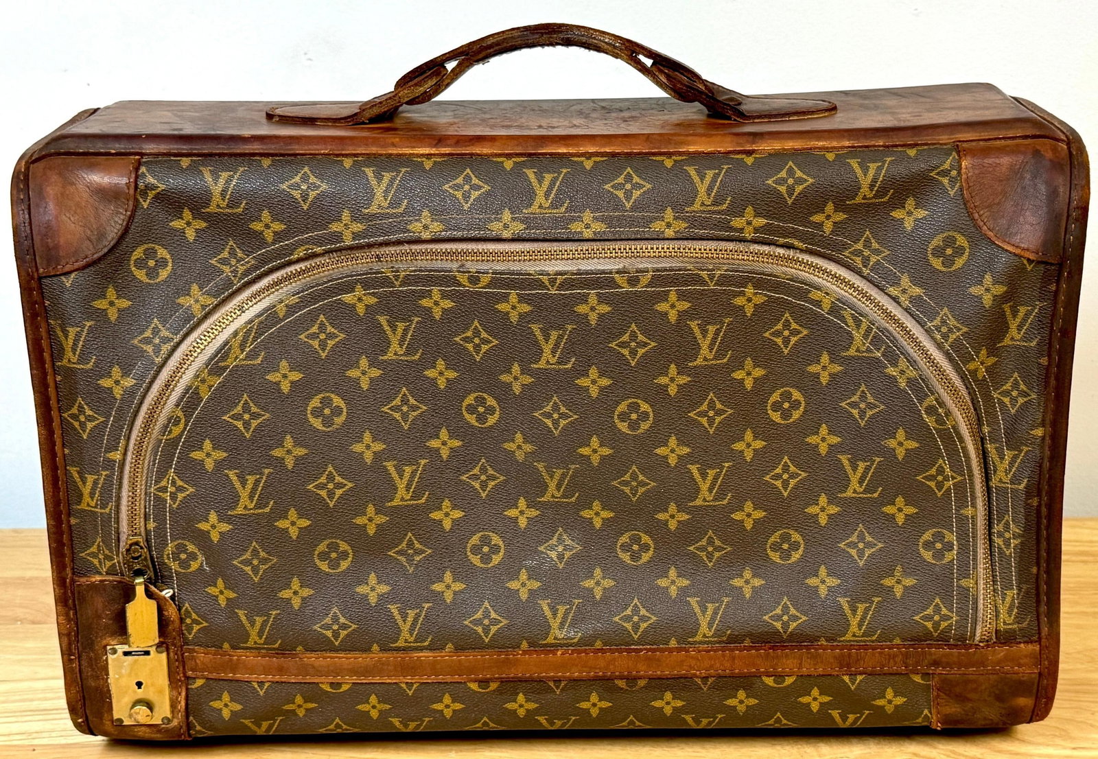 Vintage Louis Vuitton Canvas & Leather Monogram Diminutive Suitcase, Circa 1970s - 11