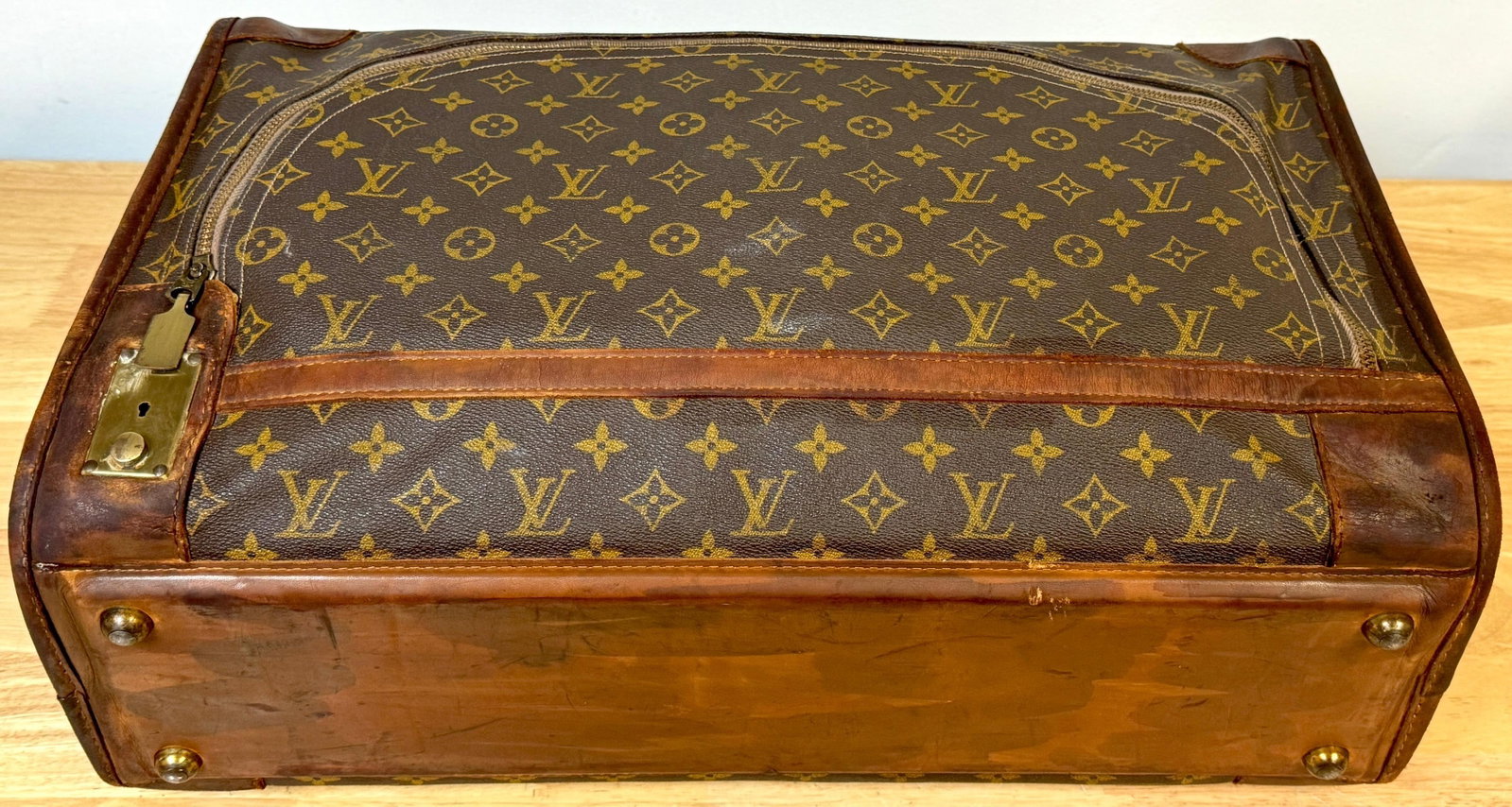 Vintage Louis Vuitton Canvas & Leather Monogram Diminutive Suitcase, Circa 1970s - 16