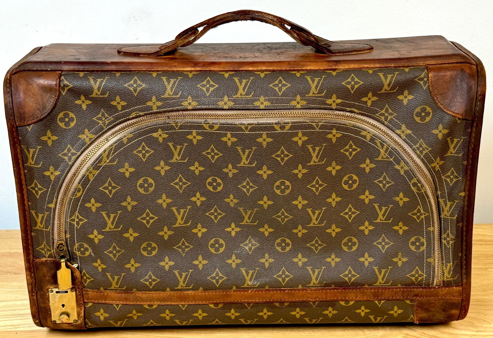 Vintage Louis Vuitton Canvas & Leather Monogram Diminutive Suitcase, Circa 1970s - 2