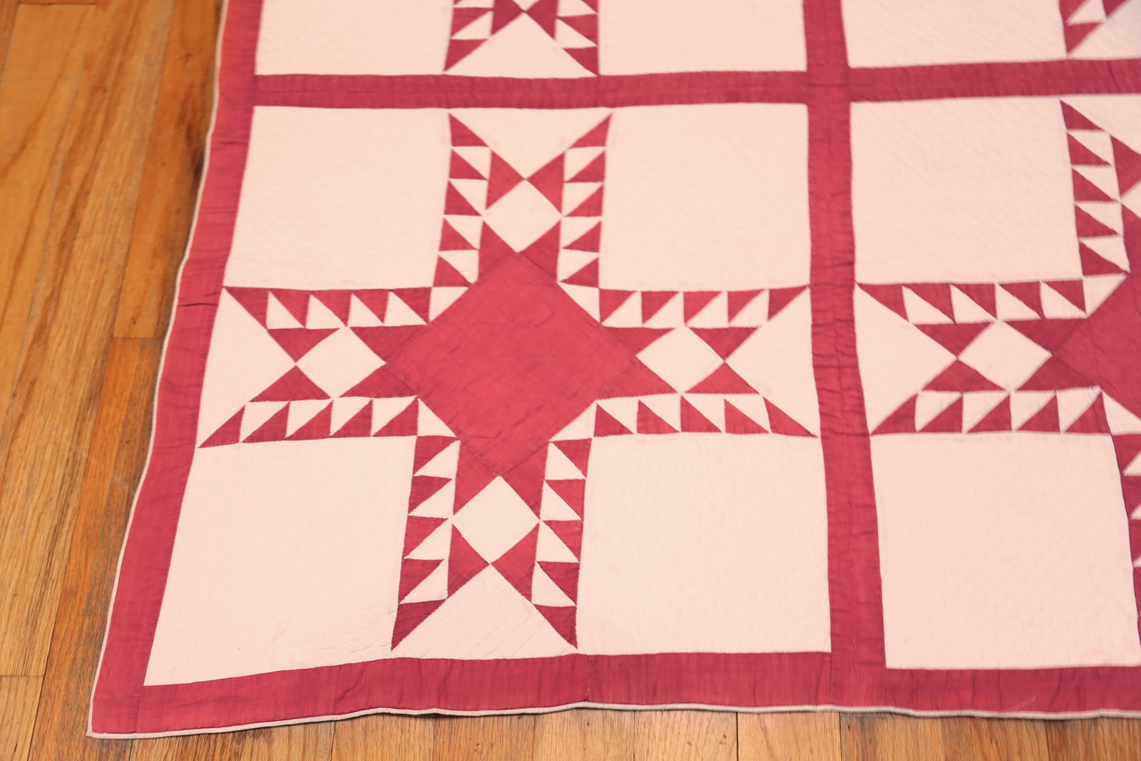 Nazmiyal Collection Antique American Quilt Textile - 5