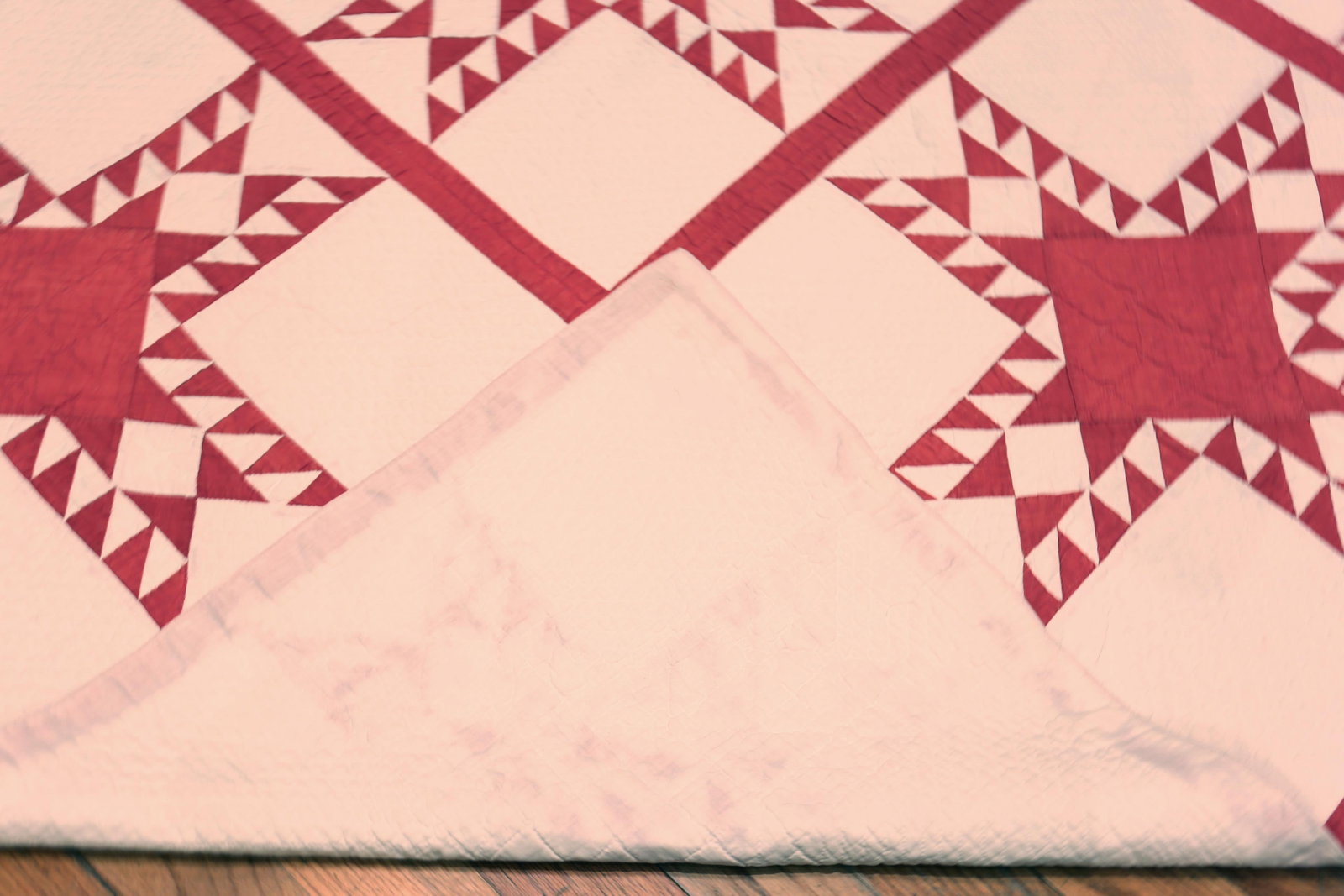 Nazmiyal Collection Antique American Quilt Textile - 7