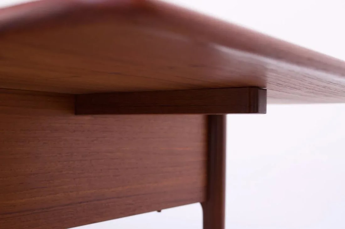 Hans Wegner for Andreas Tuck Model AT33 Drop-Leaf Sewing Table in Teak - 11