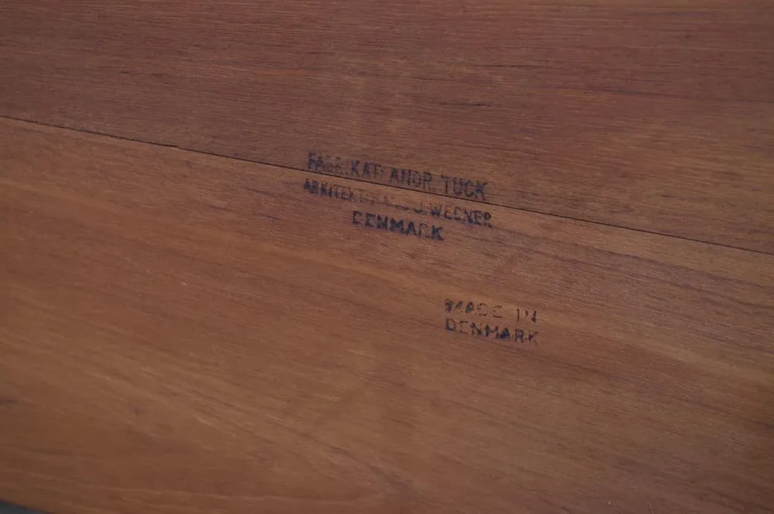 Hans Wegner for Andreas Tuck Model AT33 Drop-Leaf Sewing Table in Teak - 12