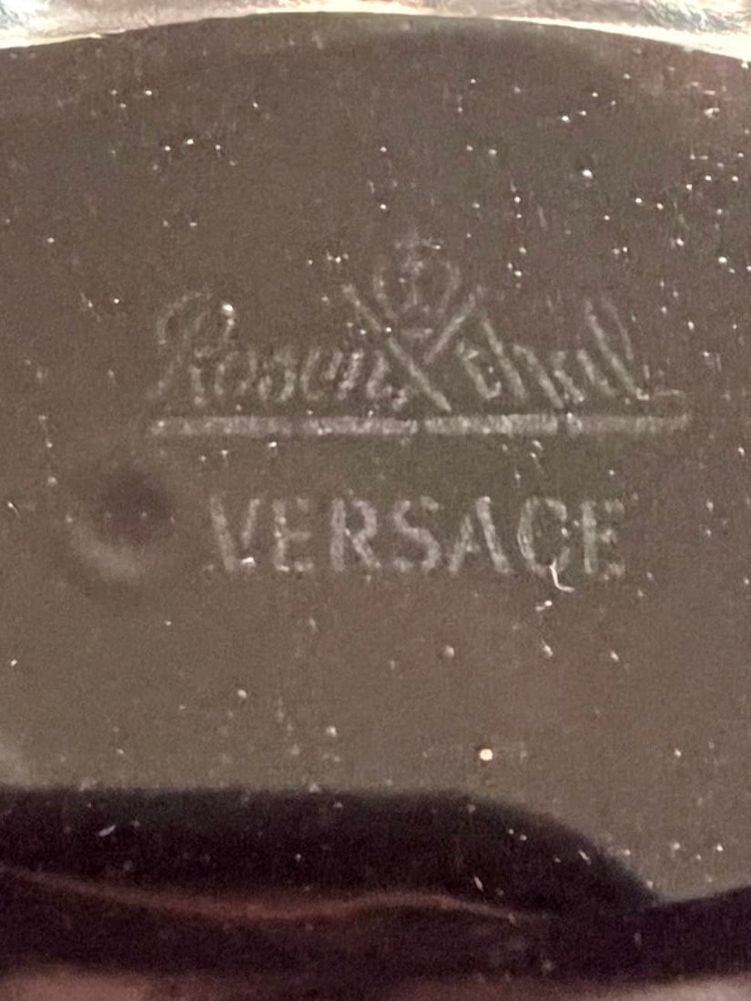 Versace Head of Medusa Black Matte Frosted Crystal Paperweight by Rosenthal of Germany - 7