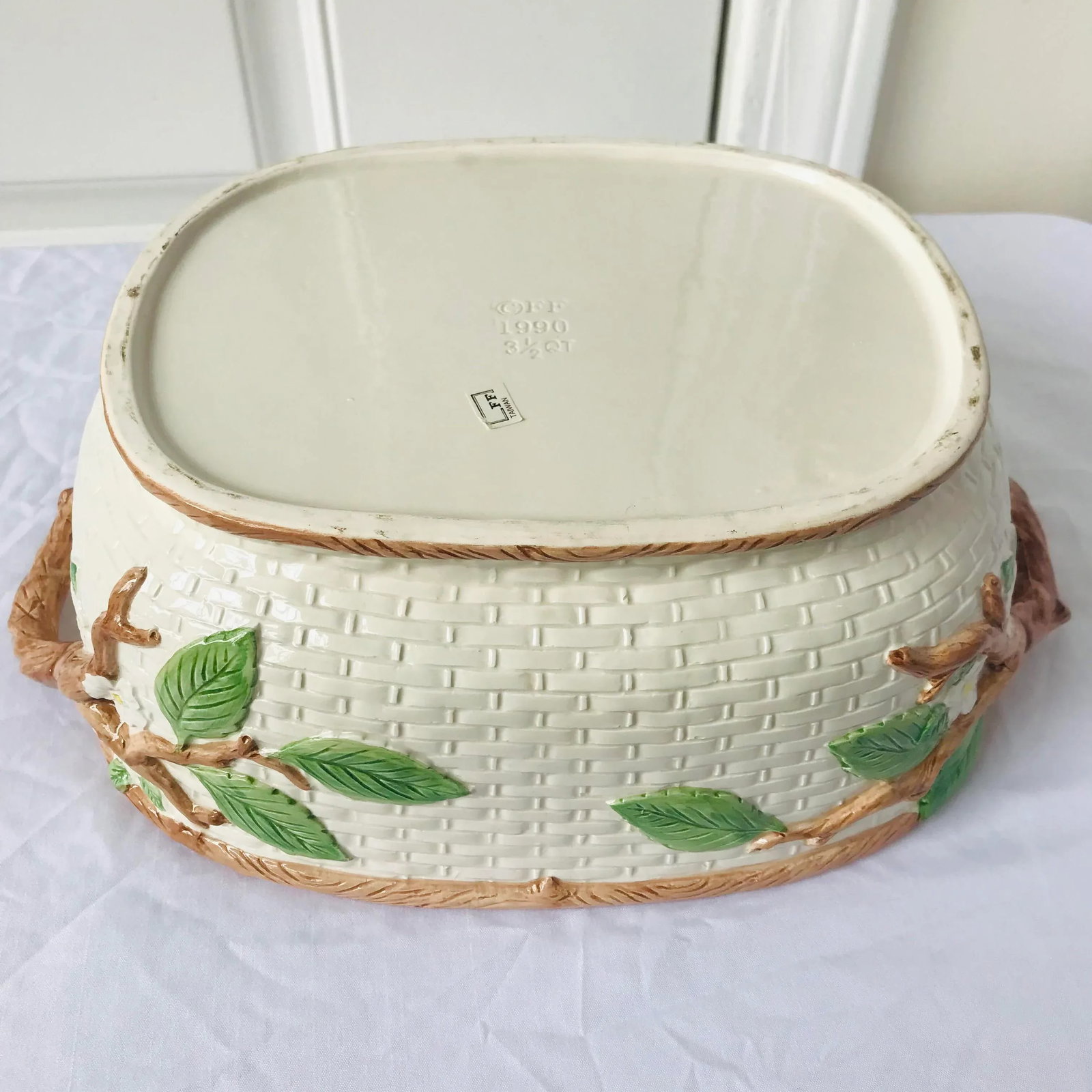 1990 Fitz & Floyd 3 1/2 Qt Basket - 4