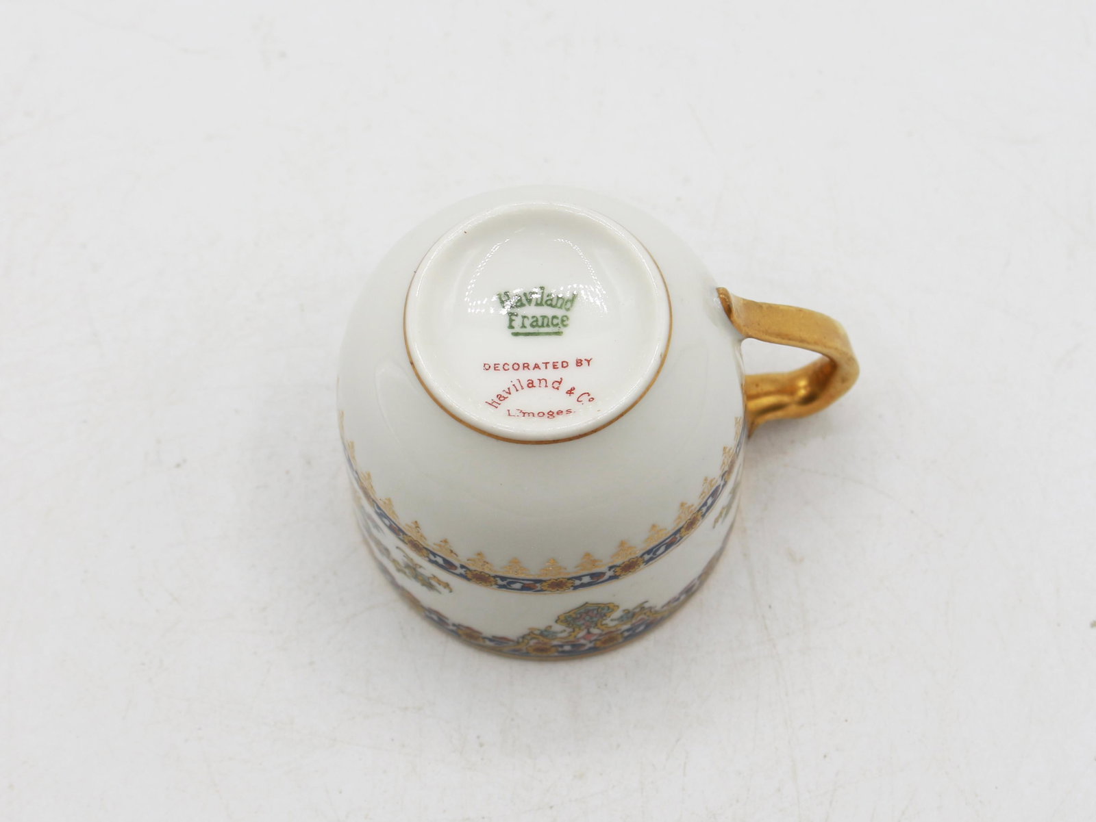 Late 19th Century Set of 4 Demitasse Cups & Saucers From Limoges, France - 10