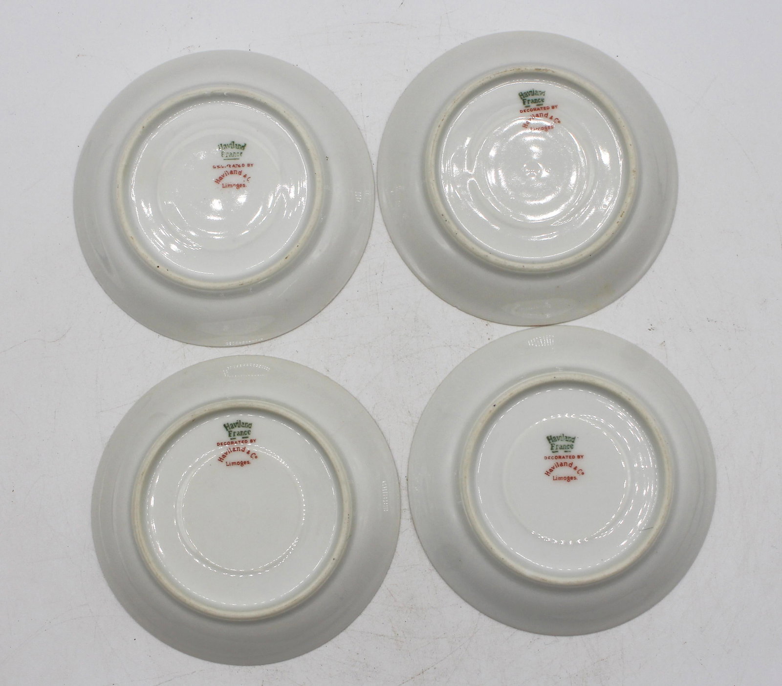 Late 19th Century Set of 4 Demitasse Cups & Saucers From Limoges, France - 3