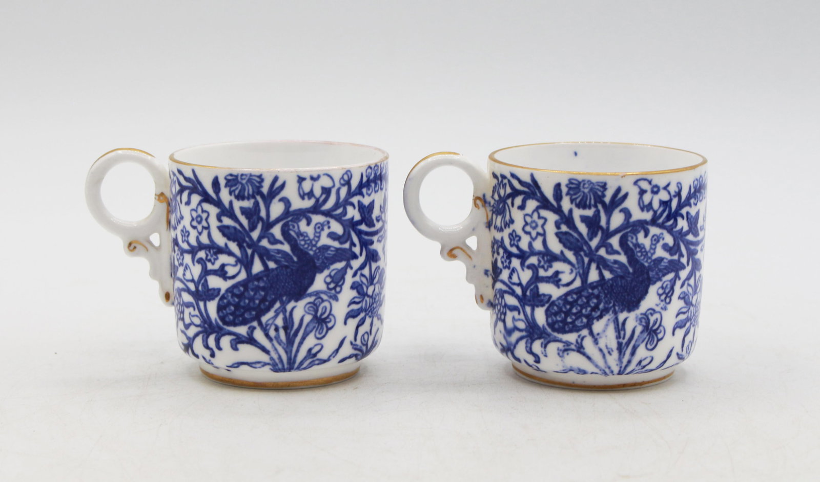 Circa 1878-1890 Pair of Demitasse Cups and Saucers by Royal Crown Derby - 6