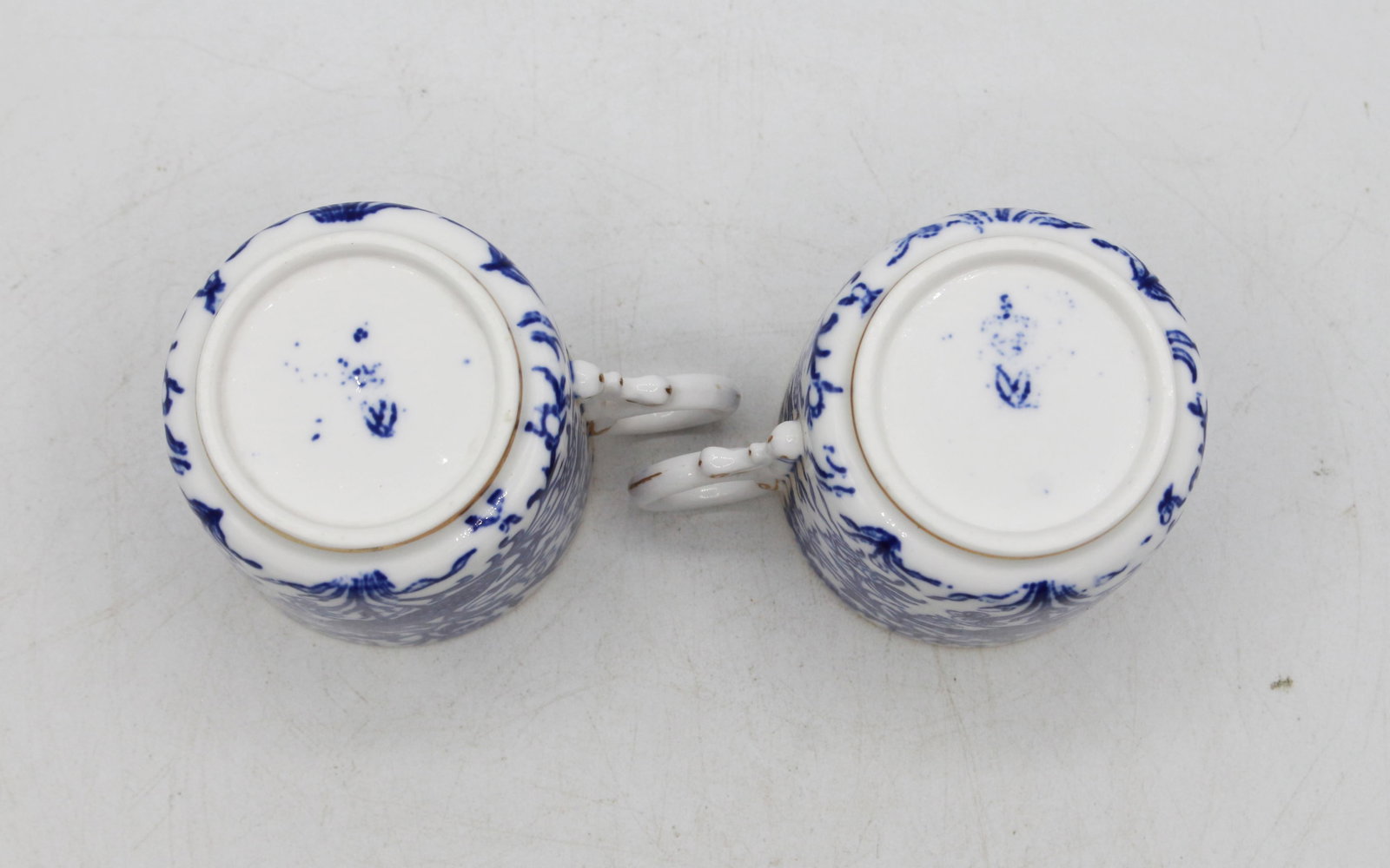 Circa 1878-1890 Pair of Demitasse Cups and Saucers by Royal Crown Derby - 8