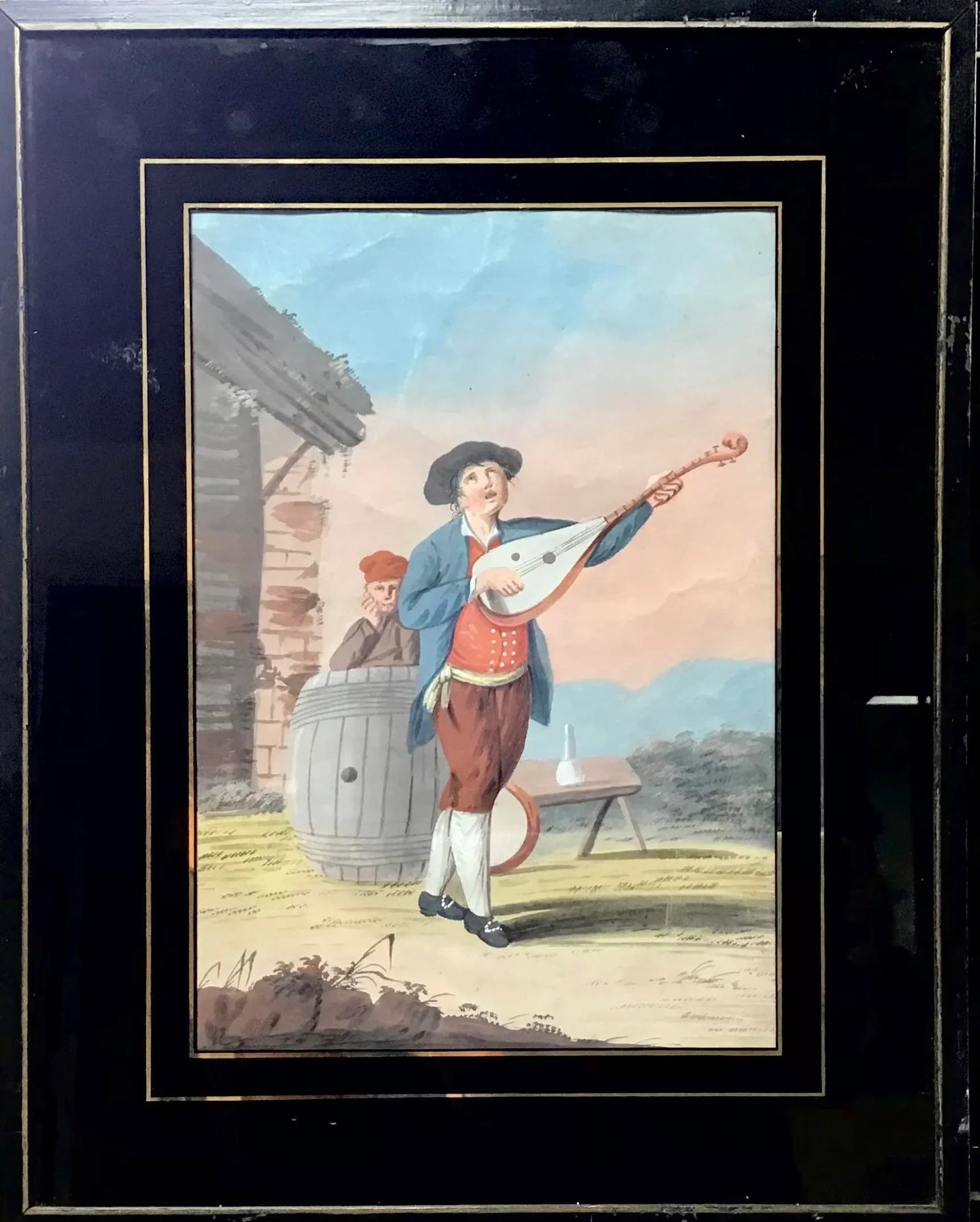 Early 19th Century Neapolitan Gouache on Paper - Set of 3 - 2