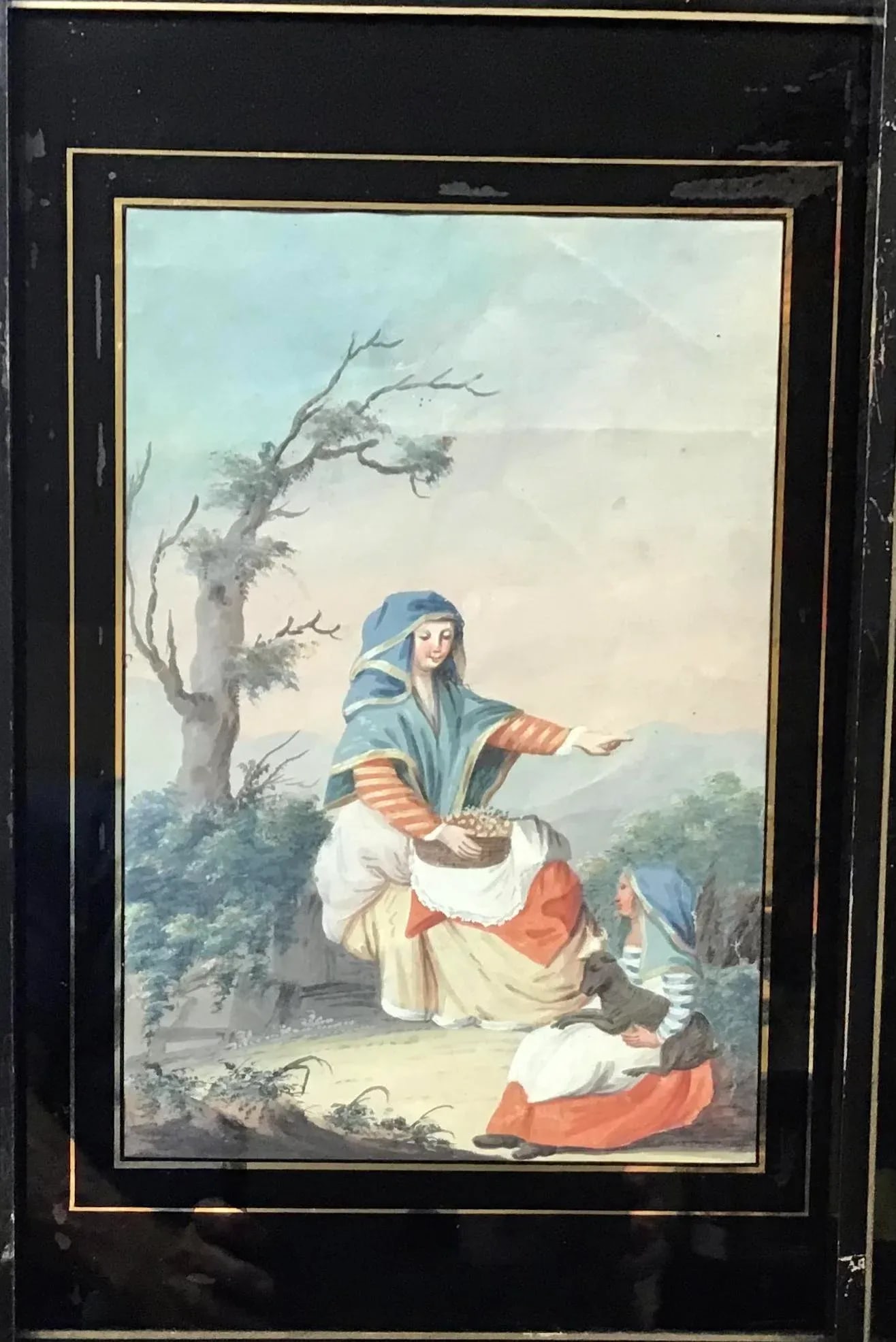 Early 19th Century Neapolitan Gouache on Paper - Set of 3 - 3