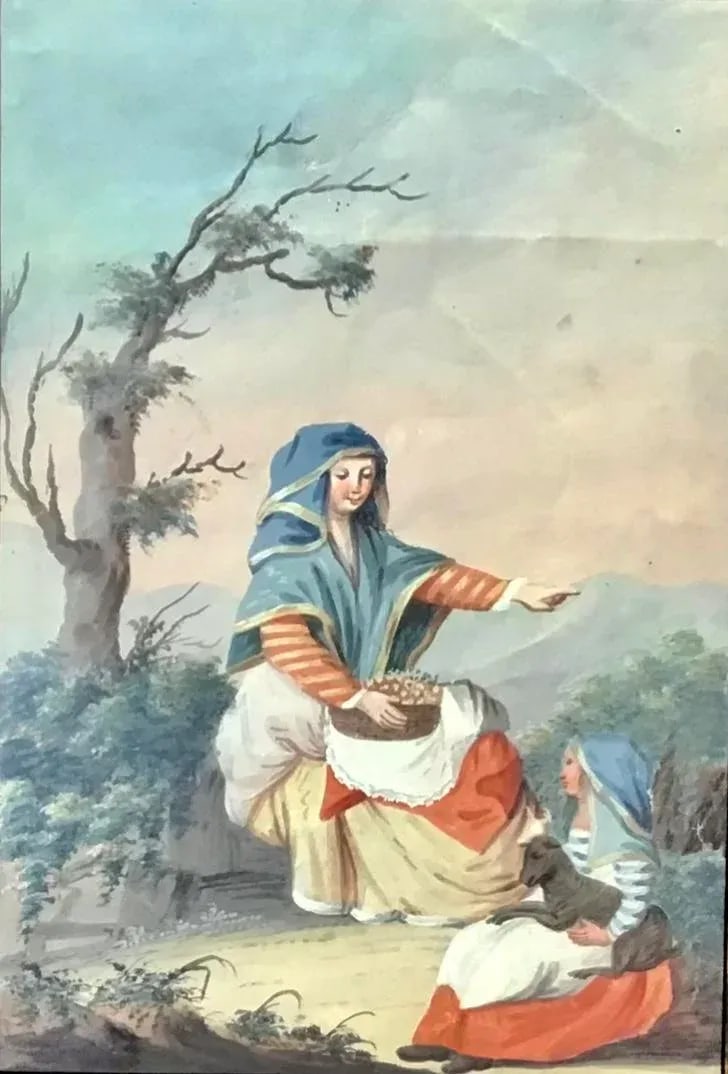 Early 19th Century Neapolitan Gouache on Paper - Set of 3 - 6