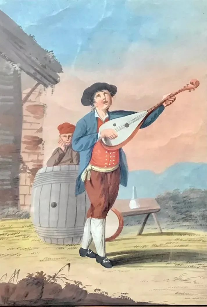 Early 19th Century Neapolitan Gouache on Paper - Set of 3 - 7