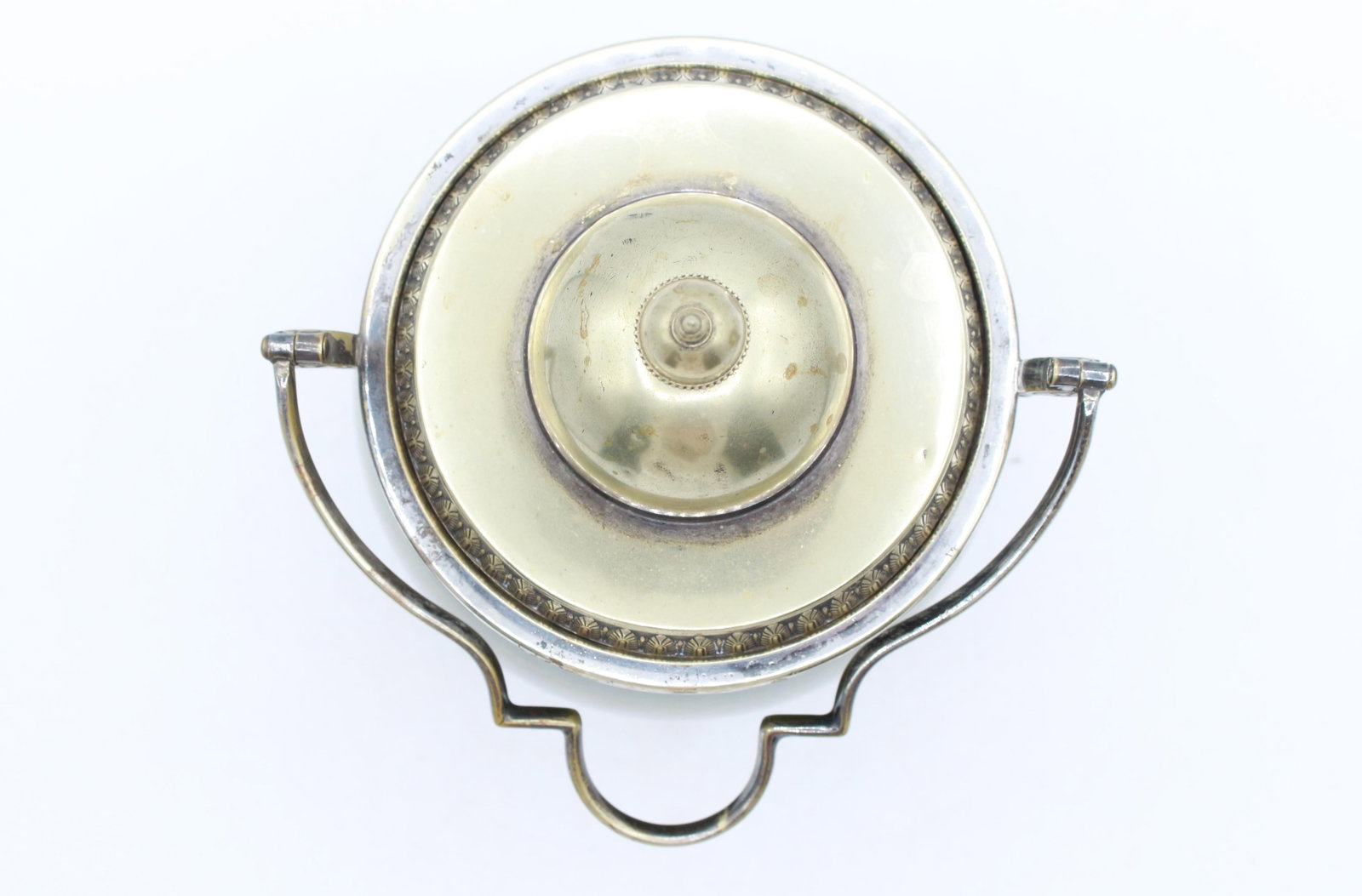 Circa 1880 French Majolica and Silverplate Biscuit Box by Sarreguemines - 4