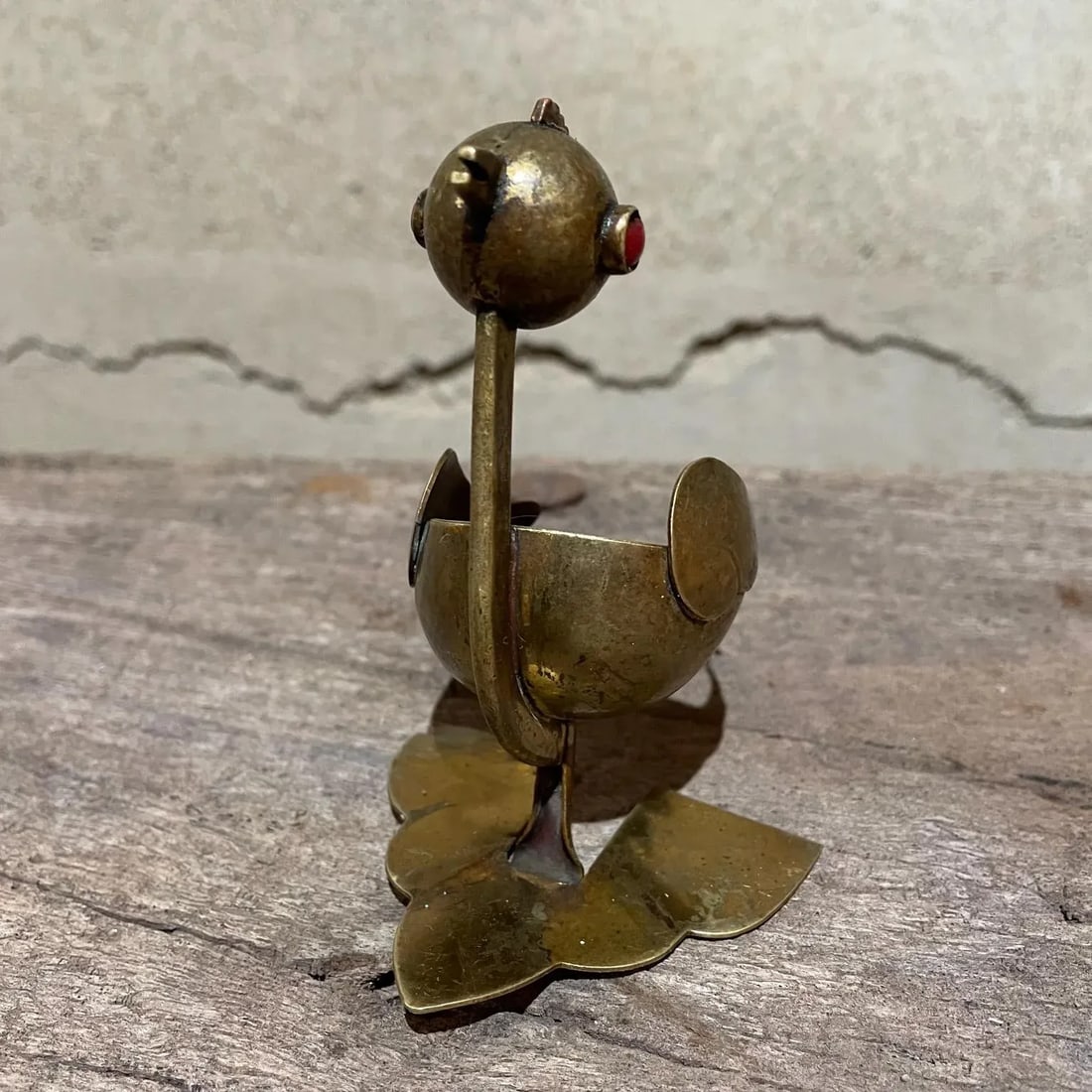 1960s Los Castillo Brass Big Bird Ashtray - 4