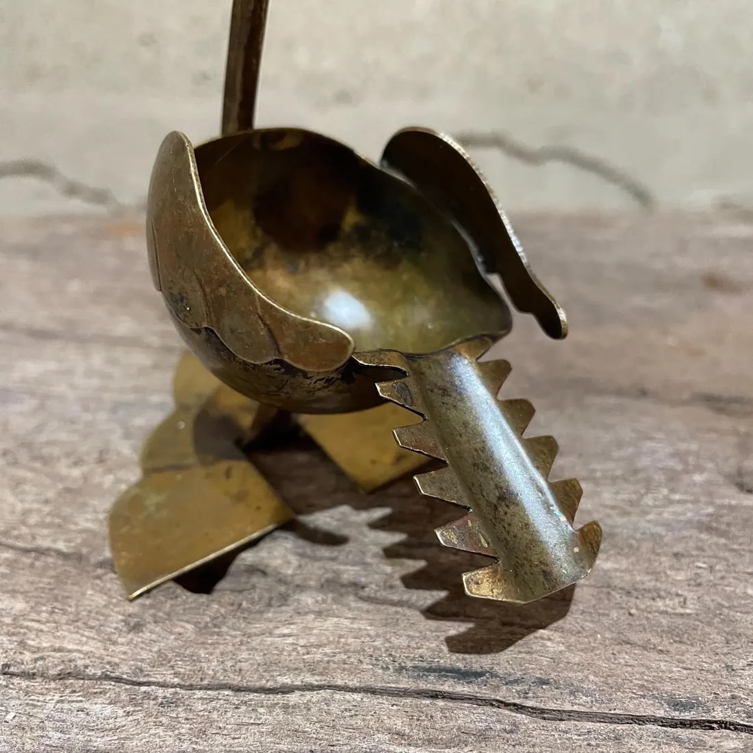 1960s Los Castillo Brass Big Bird Ashtray - 7