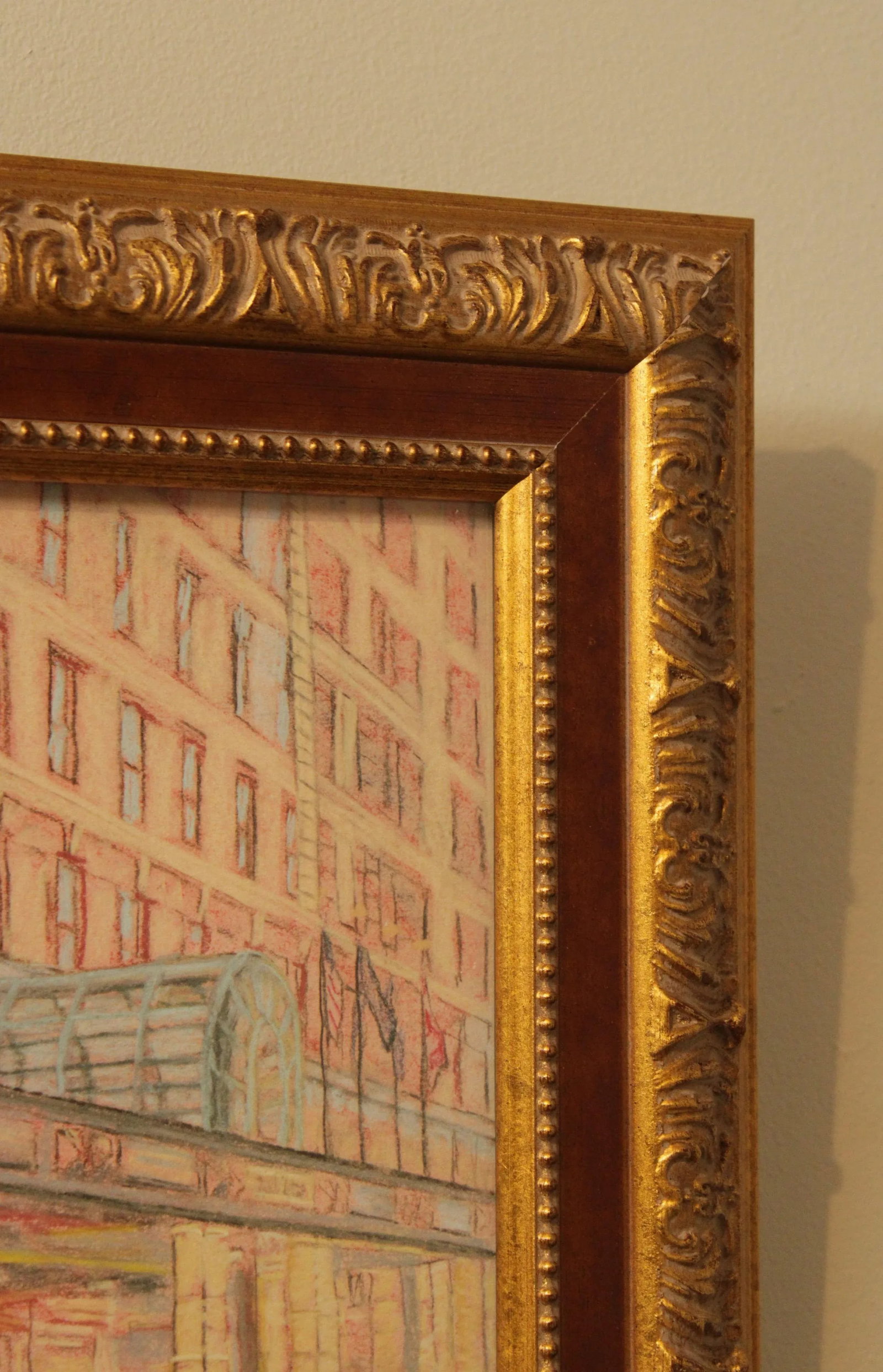 Mary Montague Sikes Hotel Du Pont Custom Framed Giclee Art Print - 9
