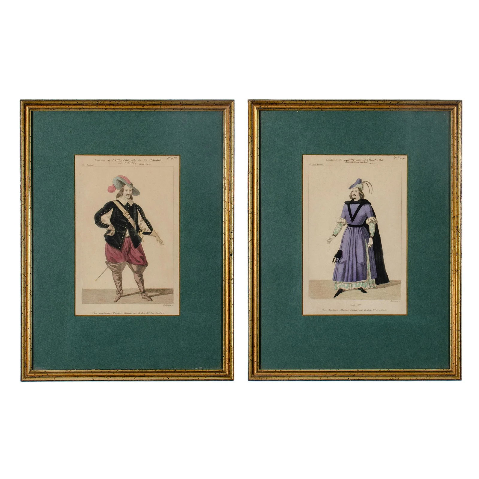 French Costume Engravings, Martinet C.1830s - a Pair - 9