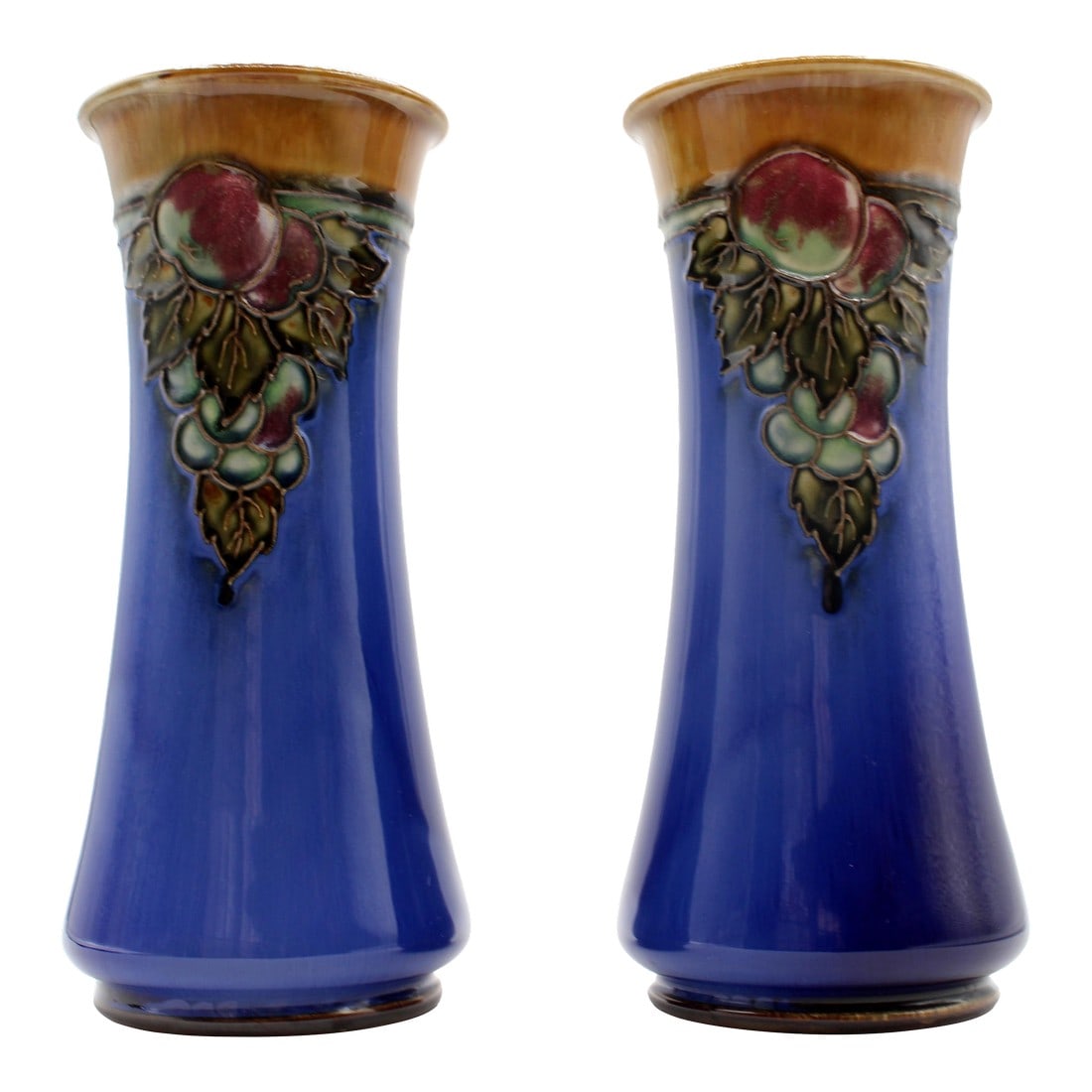 1922-1927 Pair of Arts & Crafts Vases by Royal Doulton, England (1 of 4)
