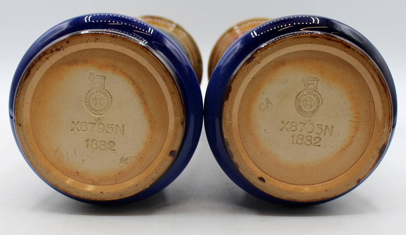 1922-1927 Pair of Arts & Crafts Vases by Royal Doulton, England - 4