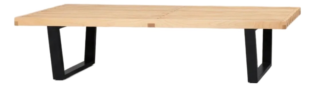 Mid-Century George Nelson Platform Bench for Herman Miller – Maple & Black (1 of 5)