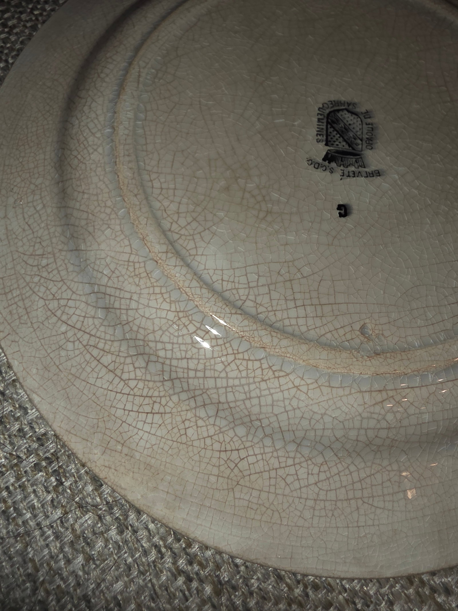 Sarreguemines French Faience Map Plates - 5
