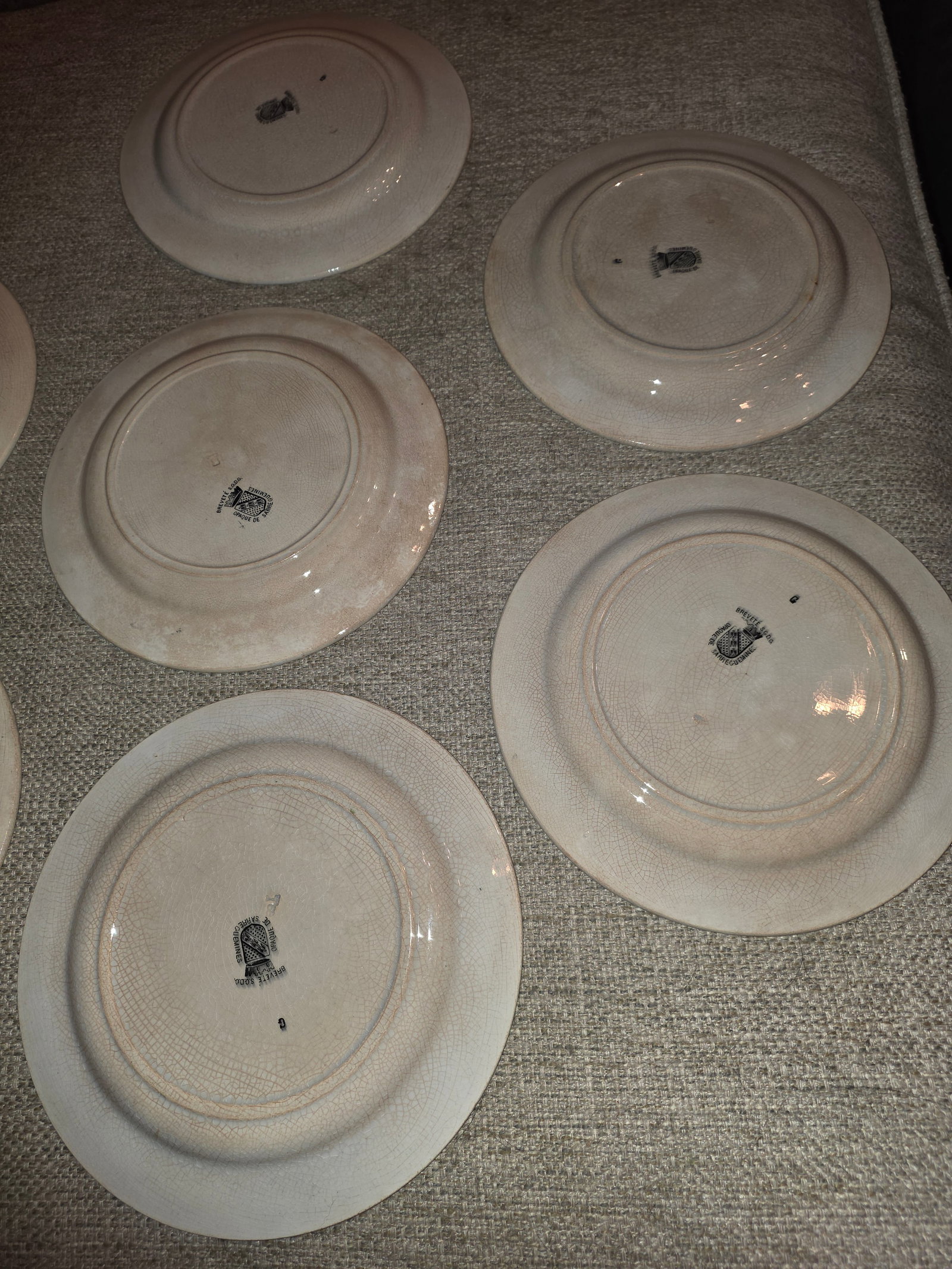 Sarreguemines French Faience Map Plates - 6