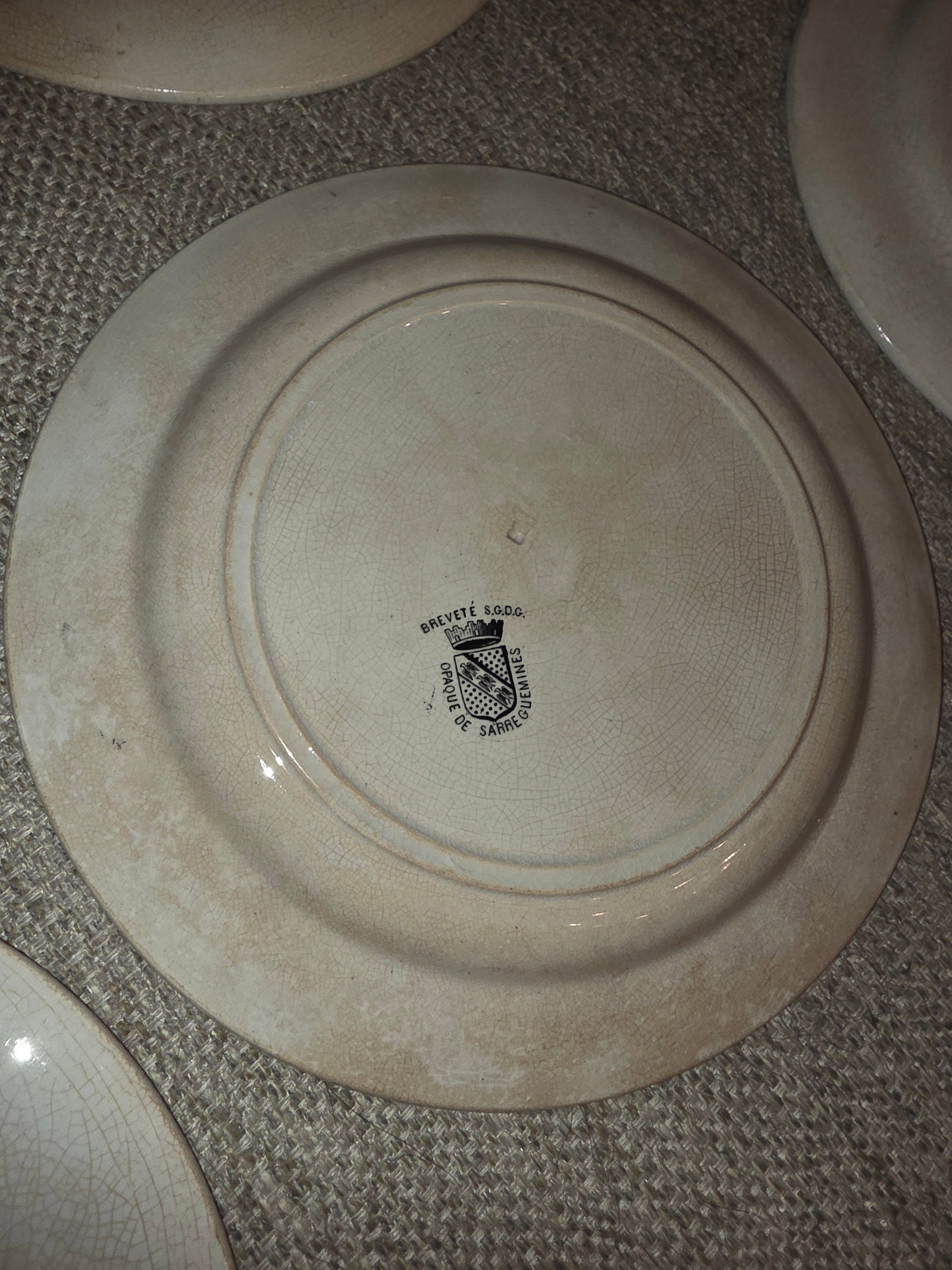 Sarreguemines French Faience Map Plates - 8