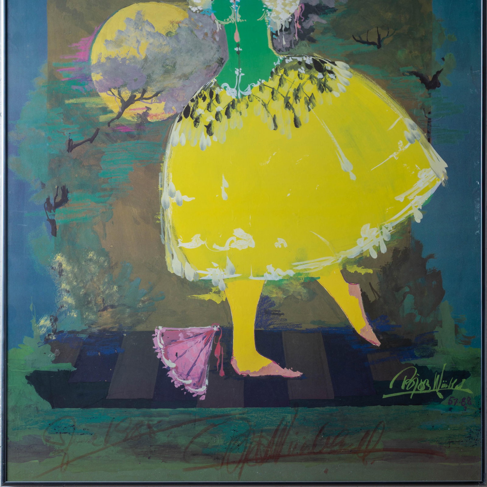 BjÃ¸rn Wiinblad Royal Danish Ballet Poster, Signed, 1988 - 4