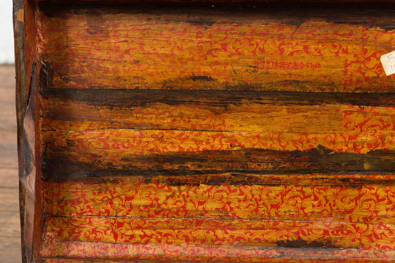 Thai 19th Century Woven Rattan over Wood Carrying Case with Painted Interior - 11