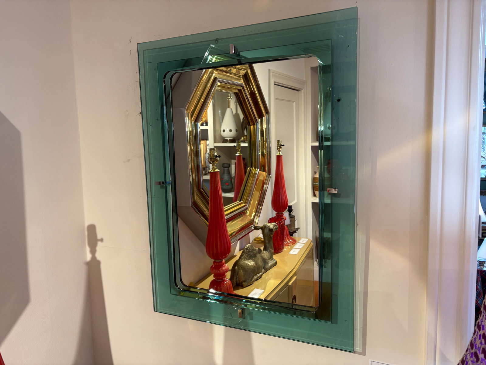 Italian Modern Fontana Arte Inspired Mirror - 3
