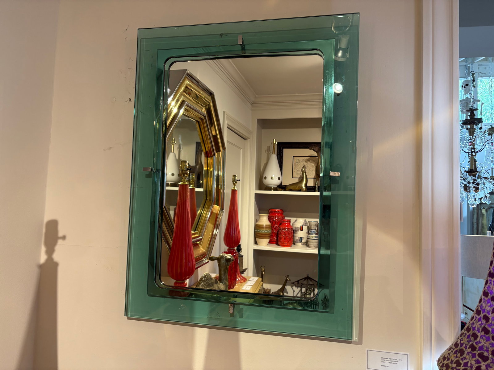 Italian Modern Fontana Arte Inspired Mirror - 4